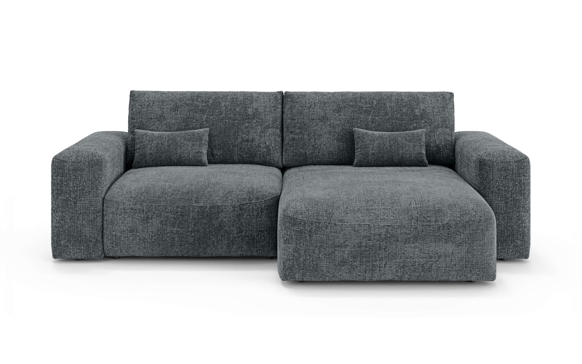 OTTO home Ecksofa »MATTS Schlafsofa mit Bettkasten, Maße B/T/H: 265/159/89 cm«, L-Form mit Recamiere rechts oder links, hoher Sitzkomfort