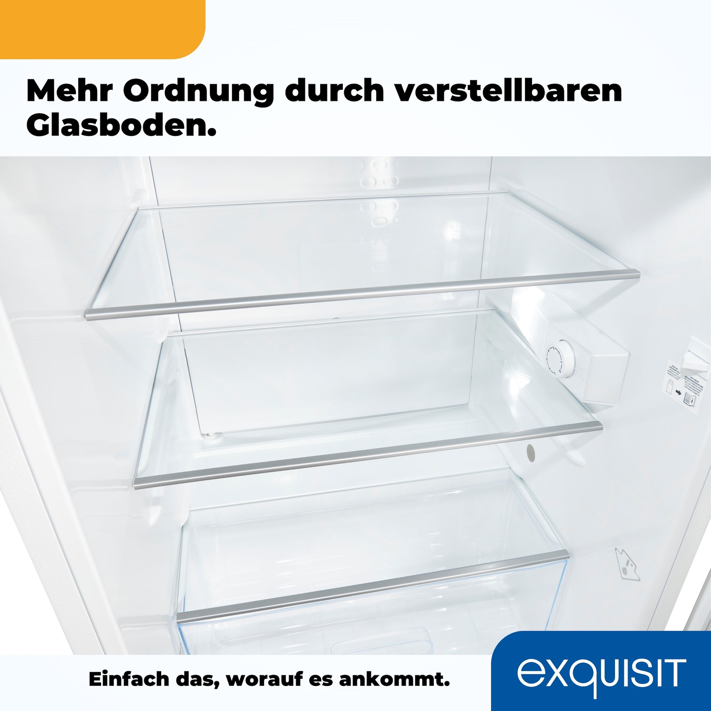exquisit Vollraumkühlschrank »KS16-V-H-010E weiss«, 133 L Volumen
