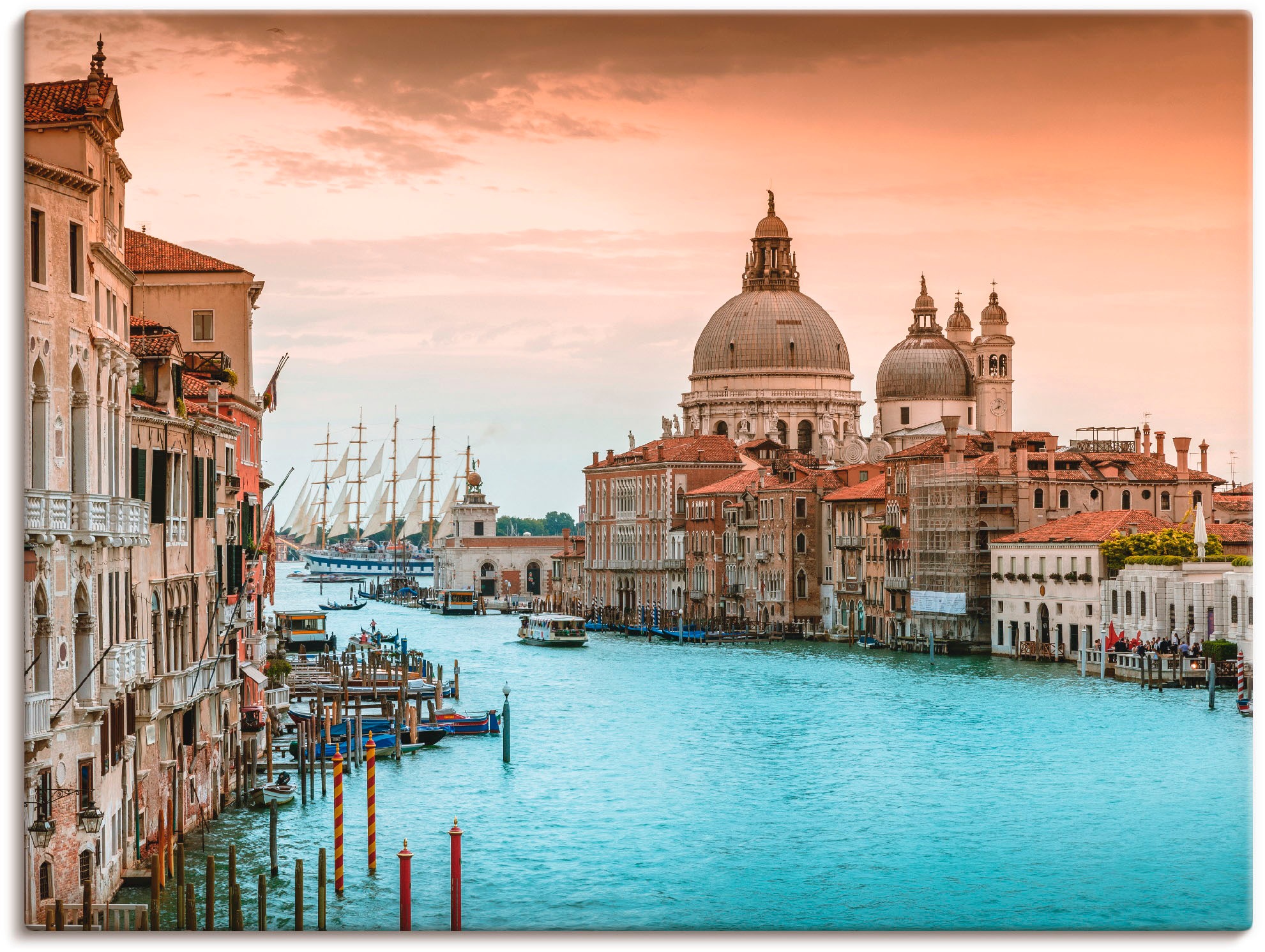 Artland Wandbild »Venedig Canal Grande I«, Italien, (1 St.), in vielen Größen & Produktarten - Alubild / Outdoorbild für den Außenbereich, Leinwandbild, Poster, Wandaufkleber / Wandtattoo auch für Badezimmer geeignet