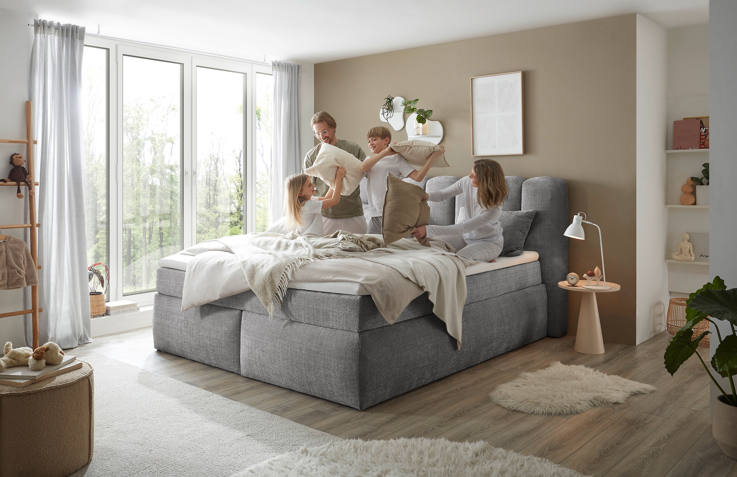 ED EXCITING DESIGN Boxspringbett »Gibsons in der Größe 200x220cm, Überlänge«