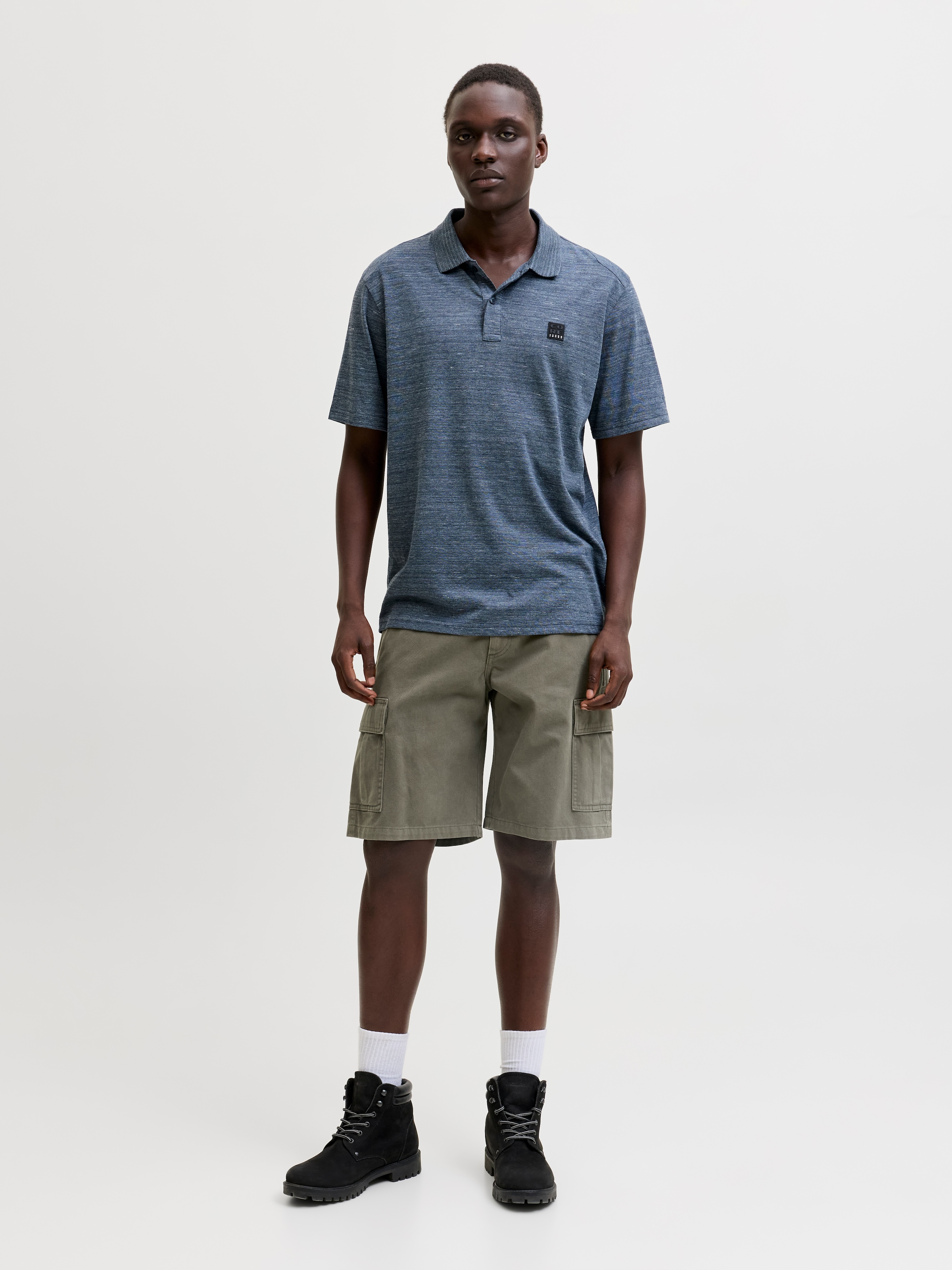 Jack & Jones Cargoshorts »JPSTCOLE HUDSON BELTED CARGO SHORTS MID«