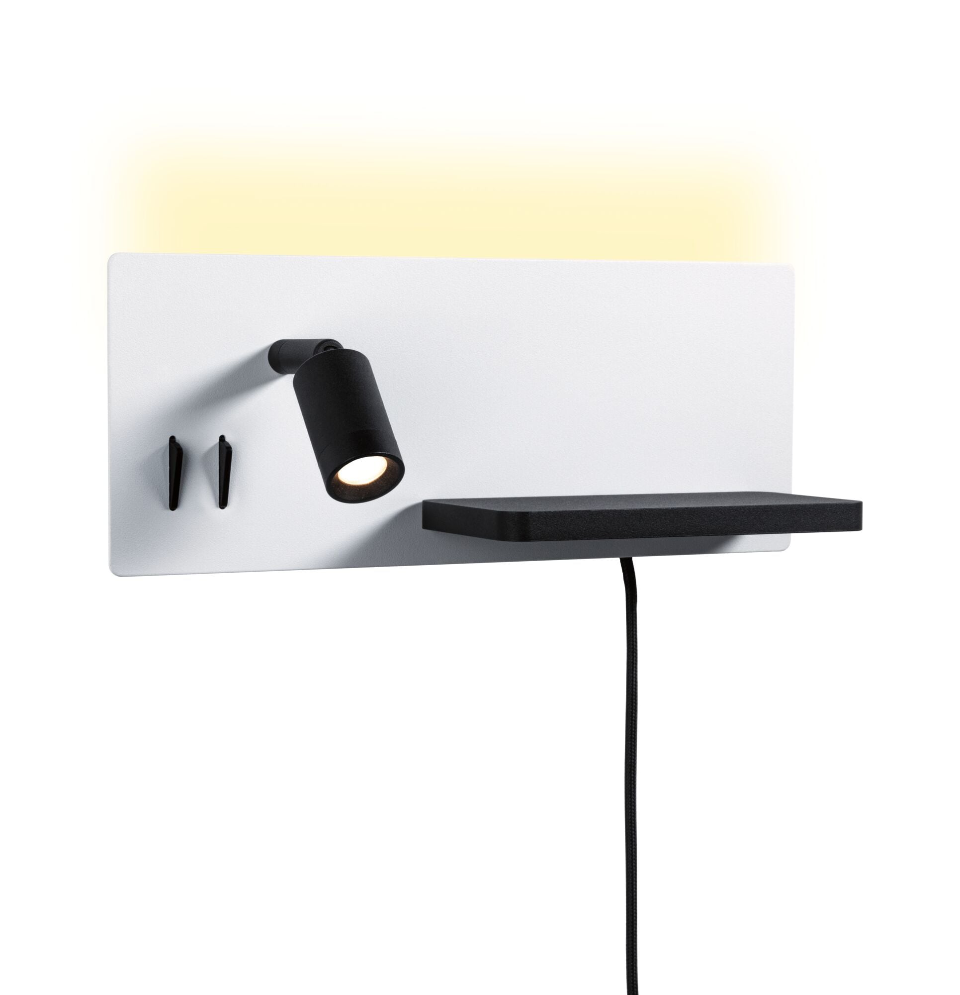 Paulmann LED Wandleuchte »Serra 2700K 650lm / 200lm 230V 5,5 / 1x2,6W« 1 Stk. Warmweiß Bettleuchte, USB C, dimmbar