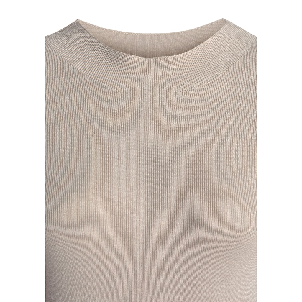LASCANA 3/4 Arm-Pullover, in leichter Strickqualität, figurbetonter Strickpullover, Basic
