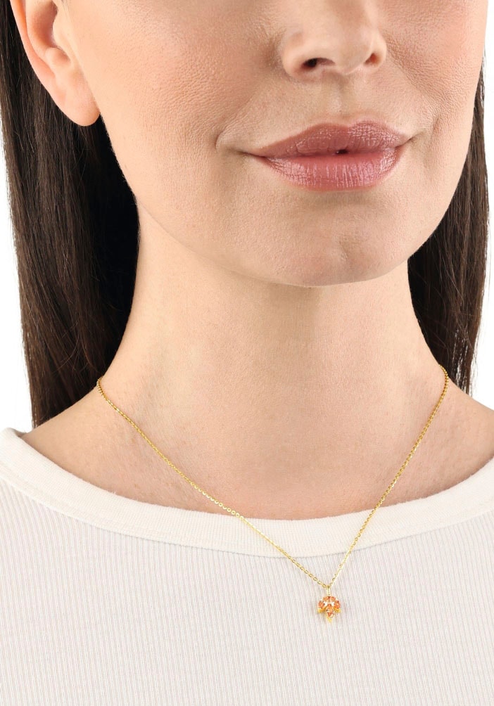 Amor Kette mit Anhänger »Blüte, 2037005«, mit Zirkonia (synth.)