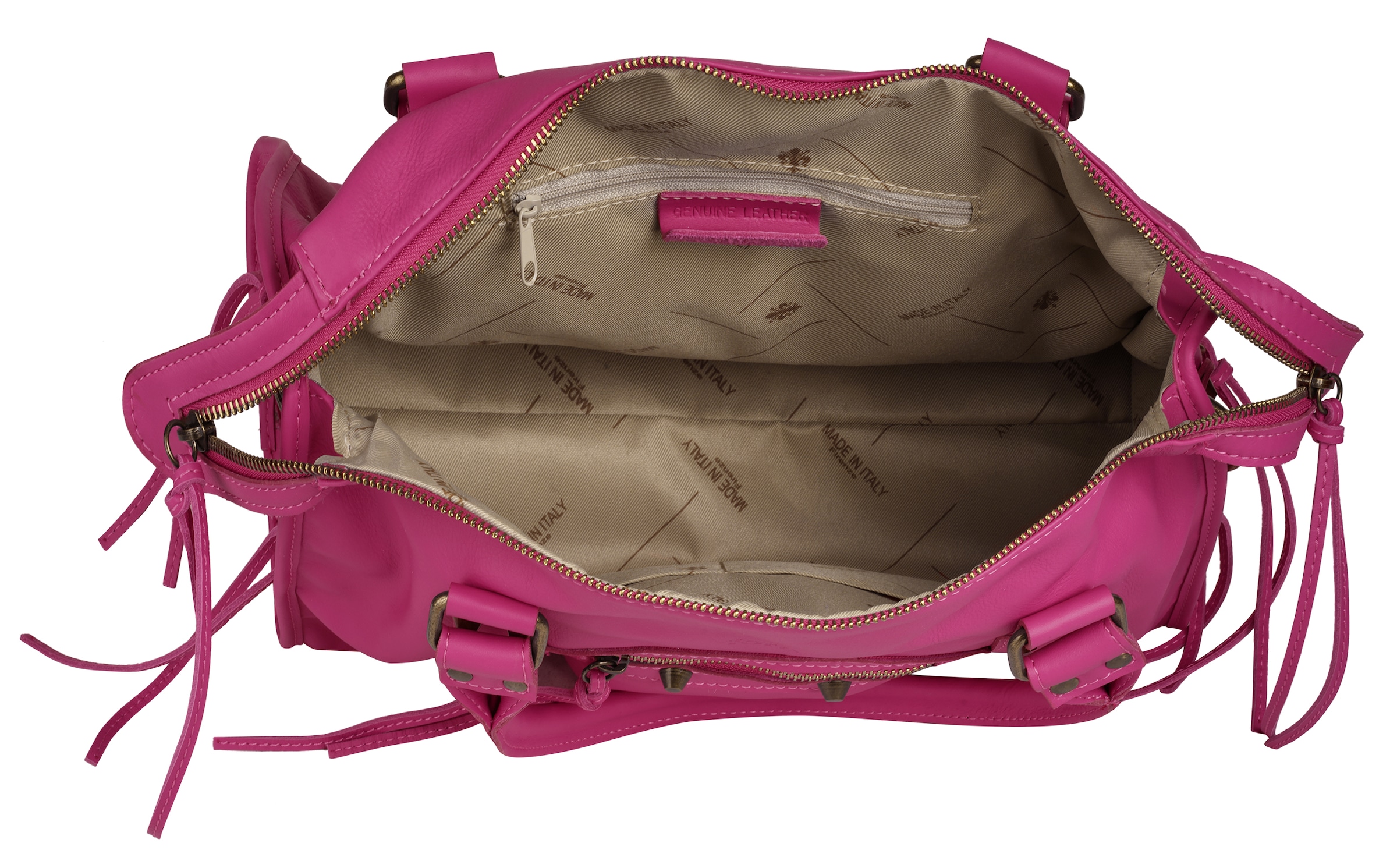 forty° Shopper, echt Leder, Made in Italy