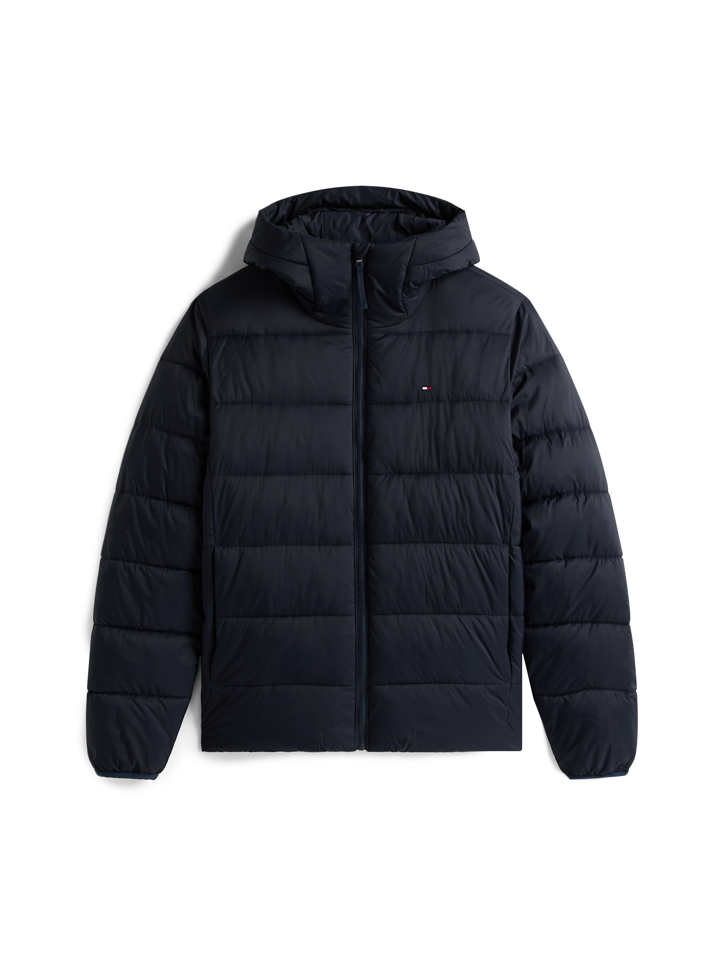 Tommy Hilfiger Steppjacke »MID WEIGHT HOODED JACKET«, mit Kapuze, Daunenjacke, Übergangsjacke