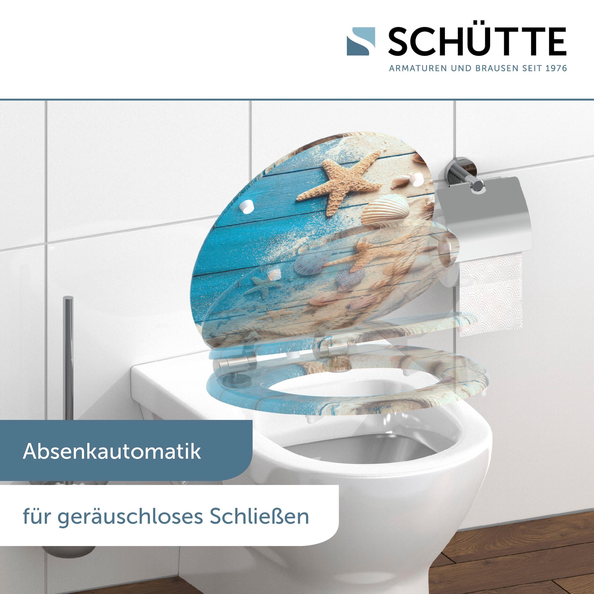 Schütte WC-Sitz »BEACH AND WOOD«, Toilettendeckel, mit Absenkautomatik