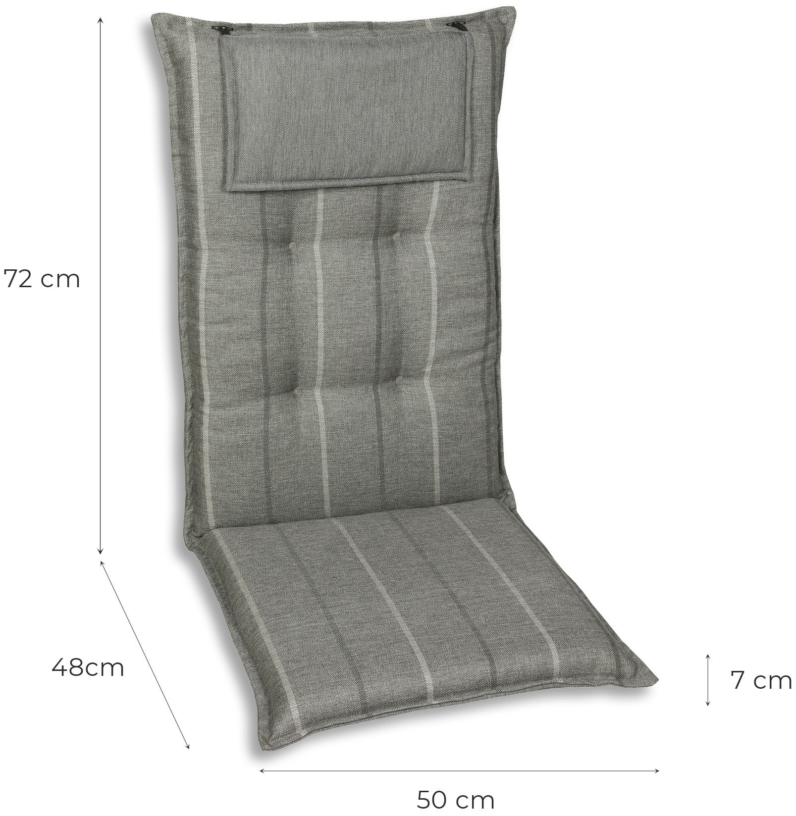 GO-DE Sesselauflage »Sesselauflage hoch« Olefin