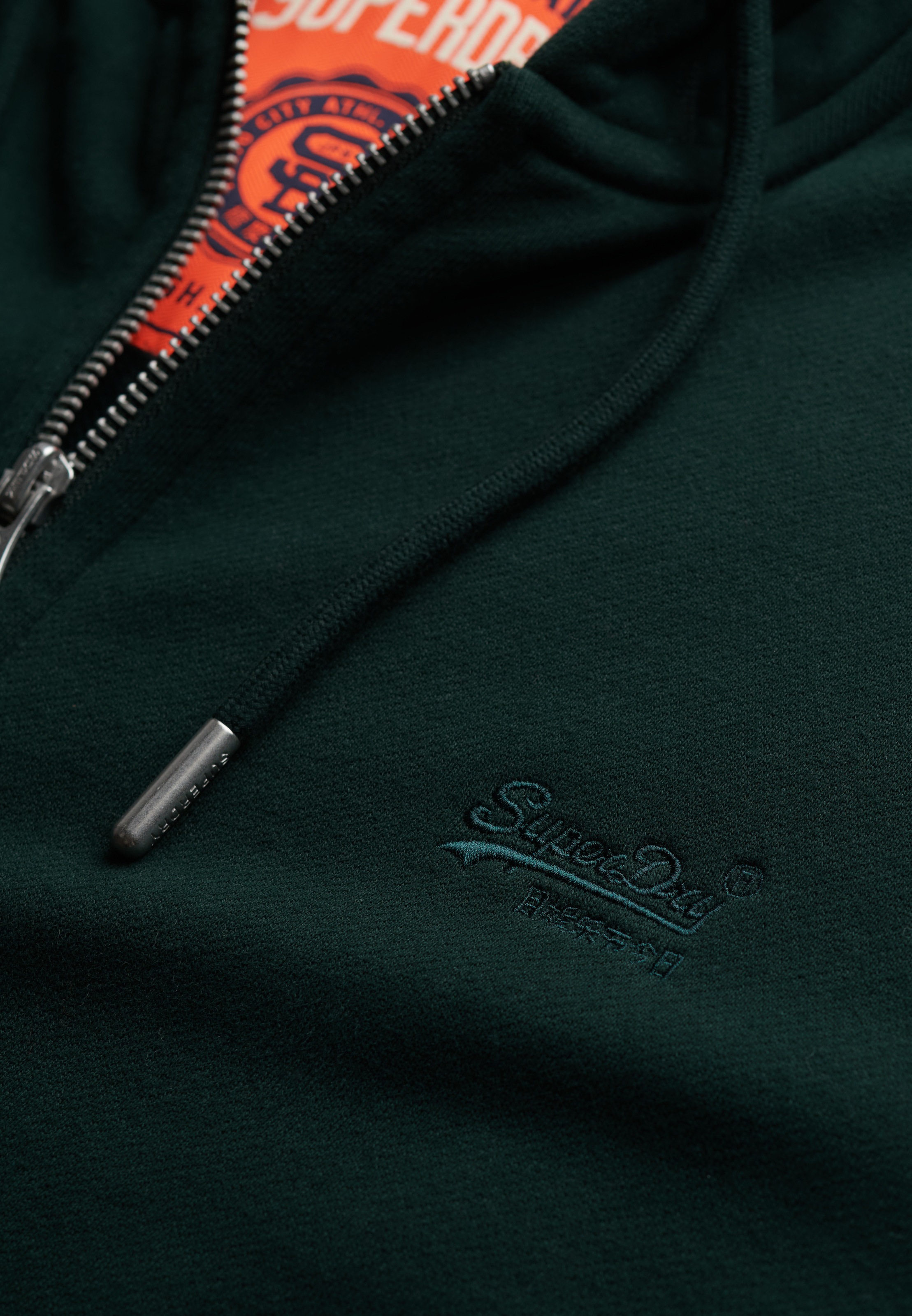 Superdry Kapuzensweatjacke »ESSENTIAL LOGO ZIP HOODIE HB« Baumwollmischung, slim fit