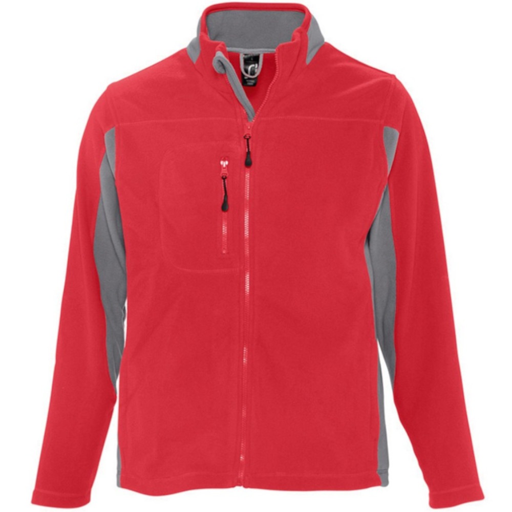 SOLS Fleecejacke »Herren Nordic Fleece-Jacke, Kontrastfarben«