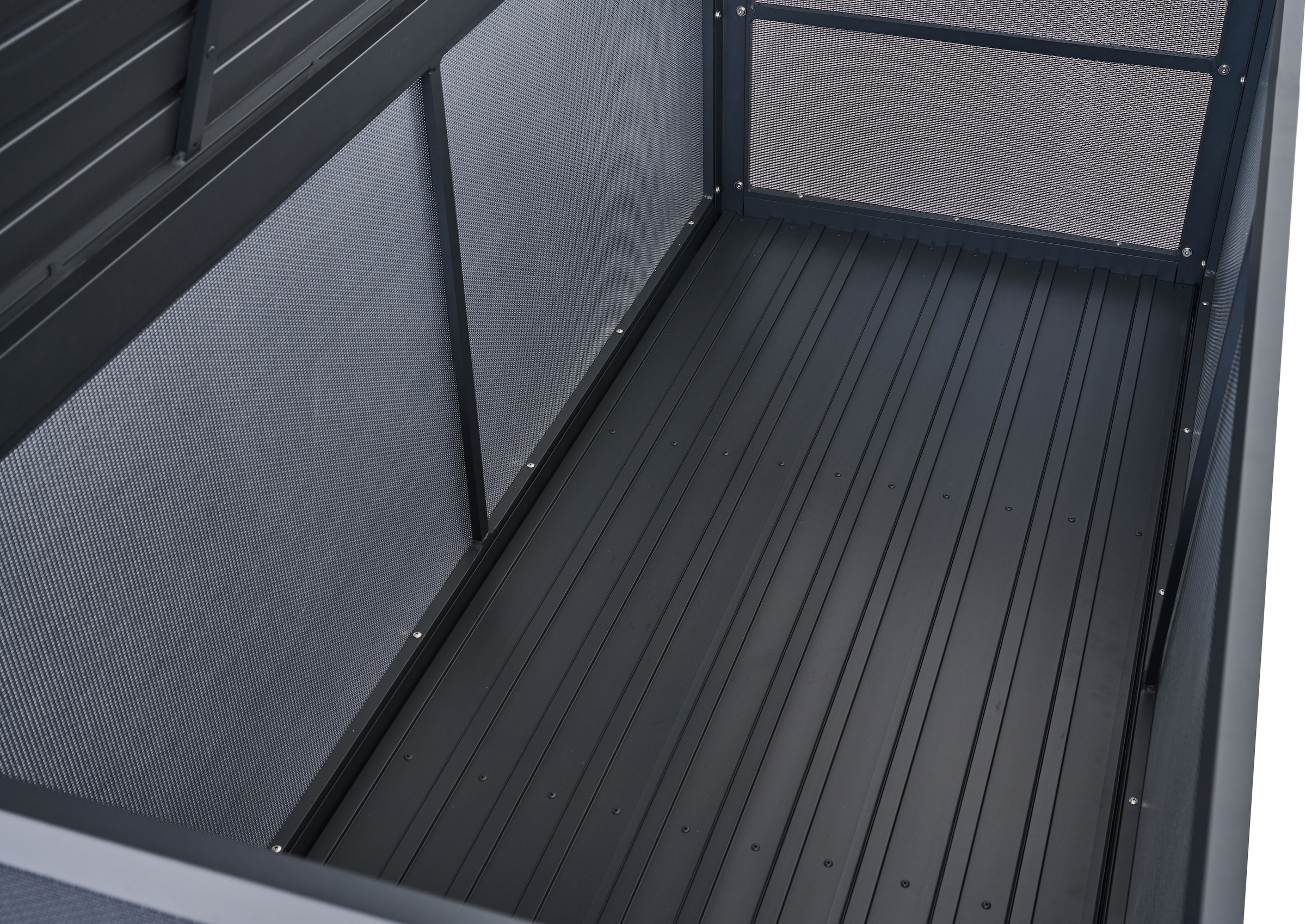 Siena Garden Kissenbox Gestell aus Aluminium, Ranotex® Bezug, 181x79x75cm anthrazit