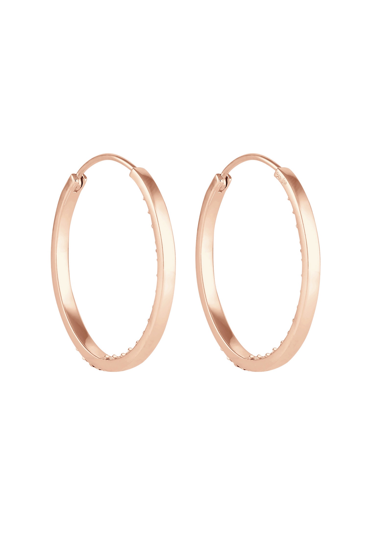 Elli Paar Creolen »Ohrringe Creolen Kristalle auch Innen 925 Silber, mit Kristallen von Swarovski®«