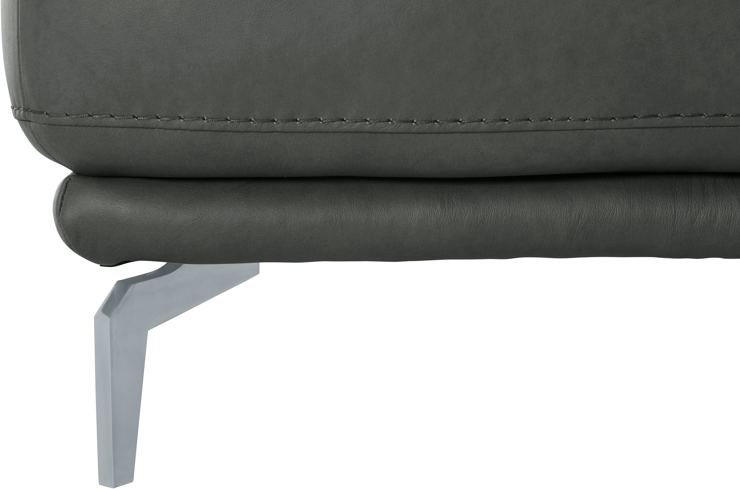 W.SCHILLIG Hocker »montanaa«, mit Metallfüßen in Silber matt, Breite 141 cm