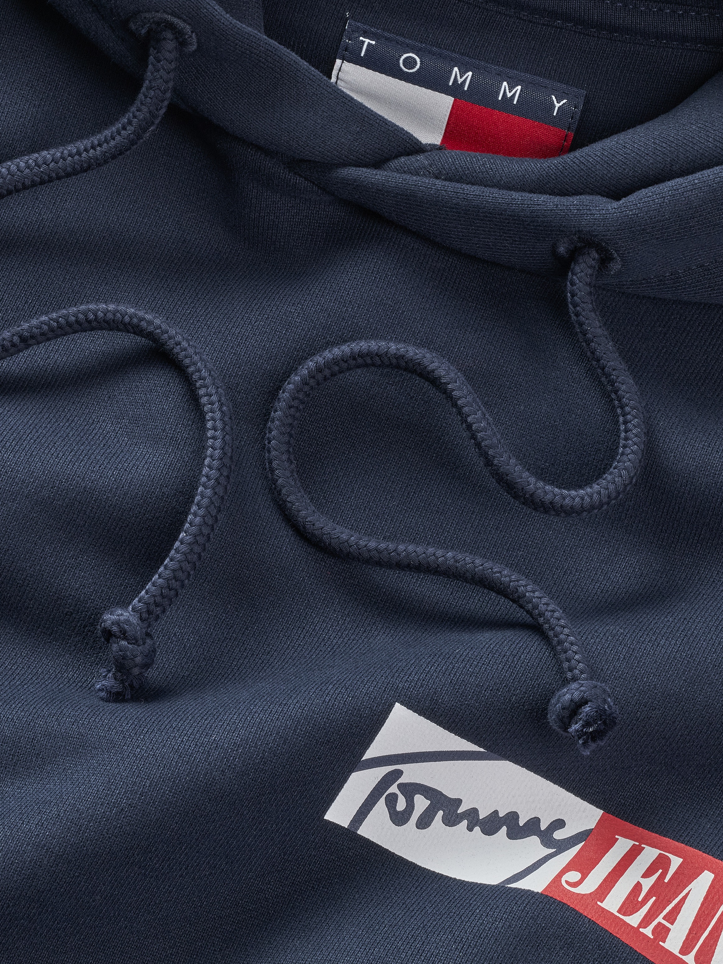 Tommy Jeans Plus Hoodie »TJM REG ENTRY GRAPHIC HOODIE EXT«, in Großen Größen, Logodruck, Kängurutasche