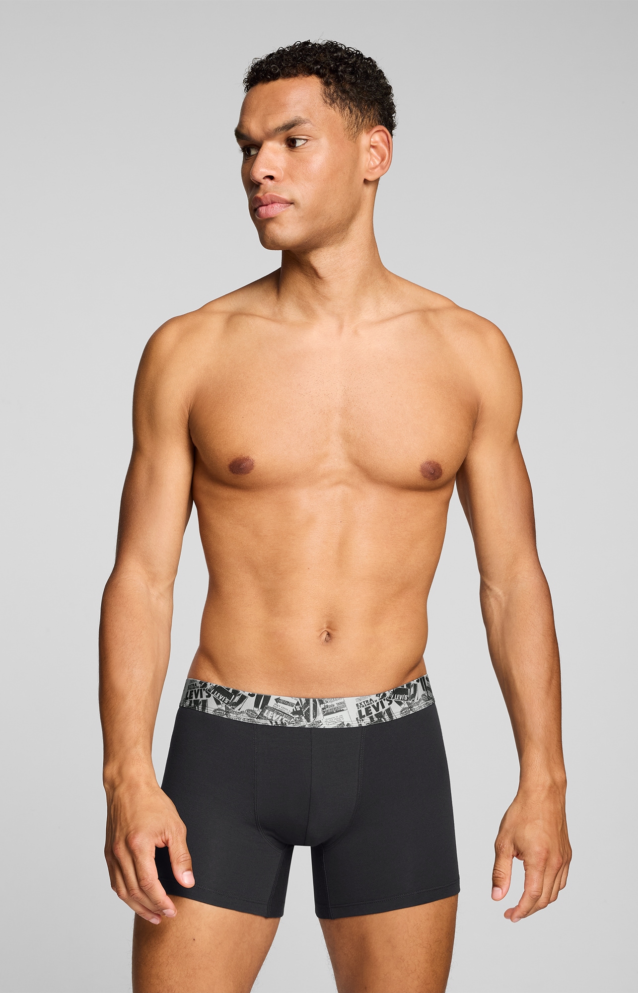 Levi's® Boxershorts »LEVIS MEN NEWSPAPER WB BOXER BRIEF 2P« 2er Pack,  ohne Eingriff, Cotton-Stretch