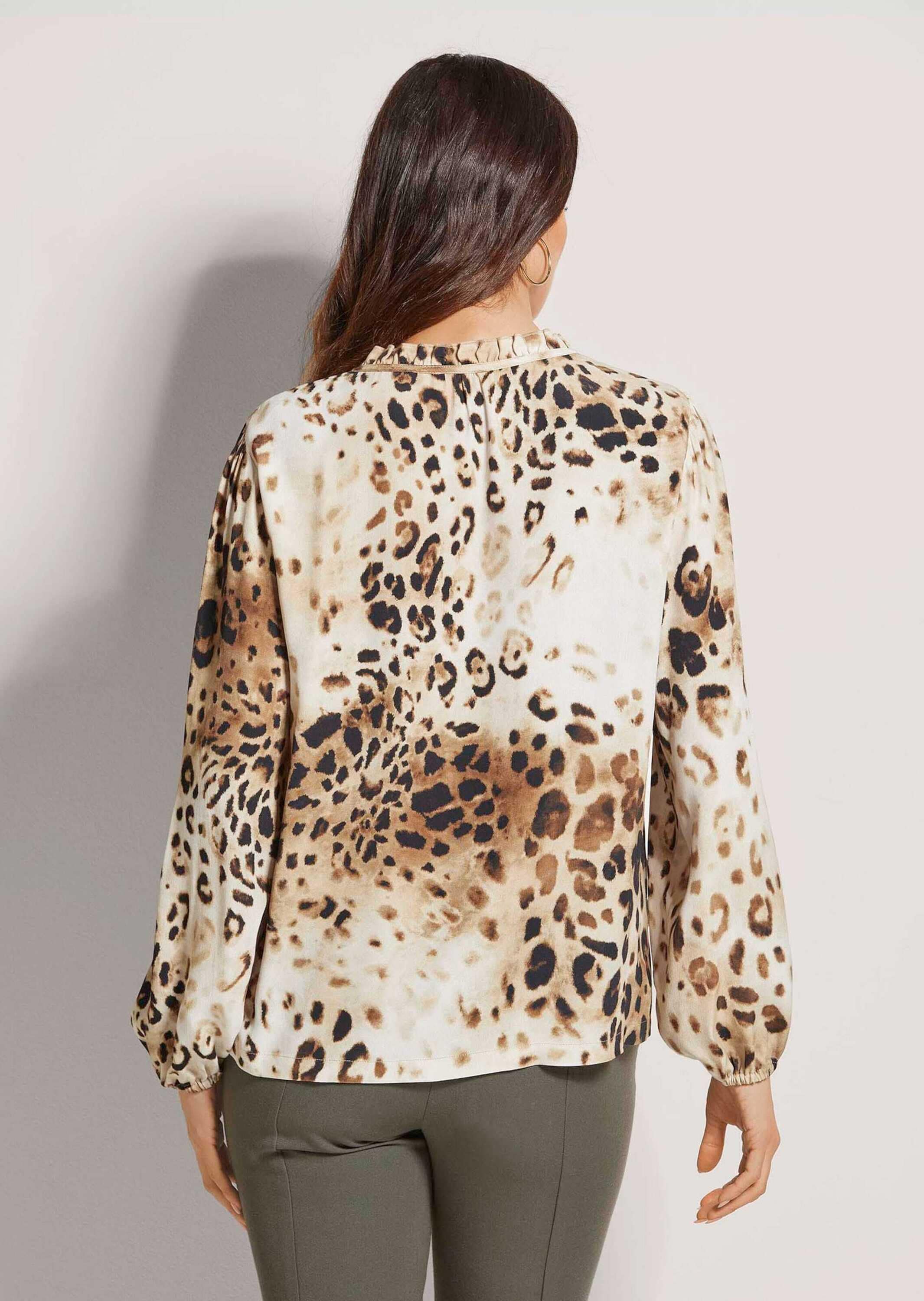 MADELEINE Langarmbluse »Bluse Tunika-Bluse mit Unikat-Print«