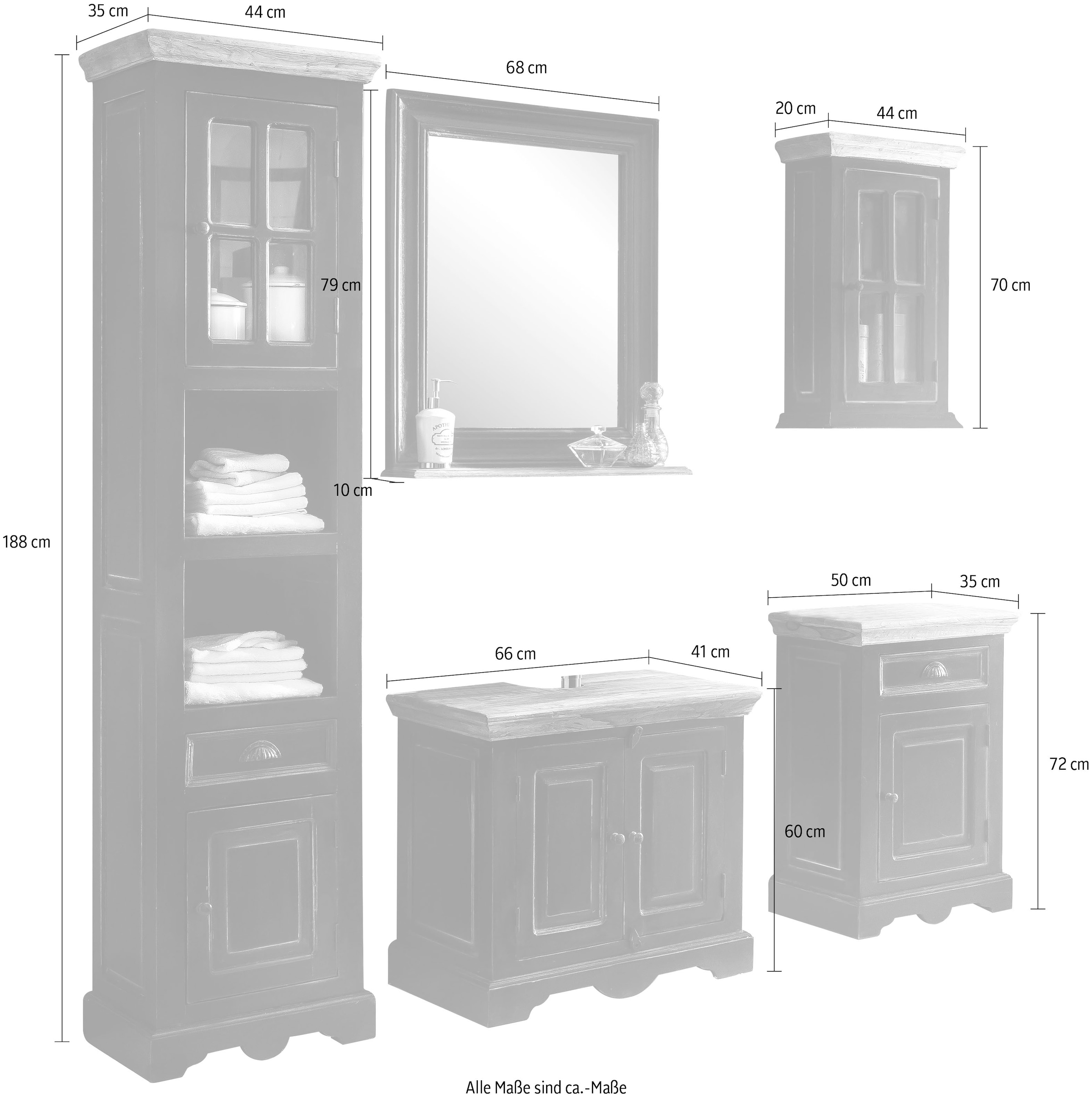 SIT Badmöbel-Set »Corsica« 5 Stk. tlg.