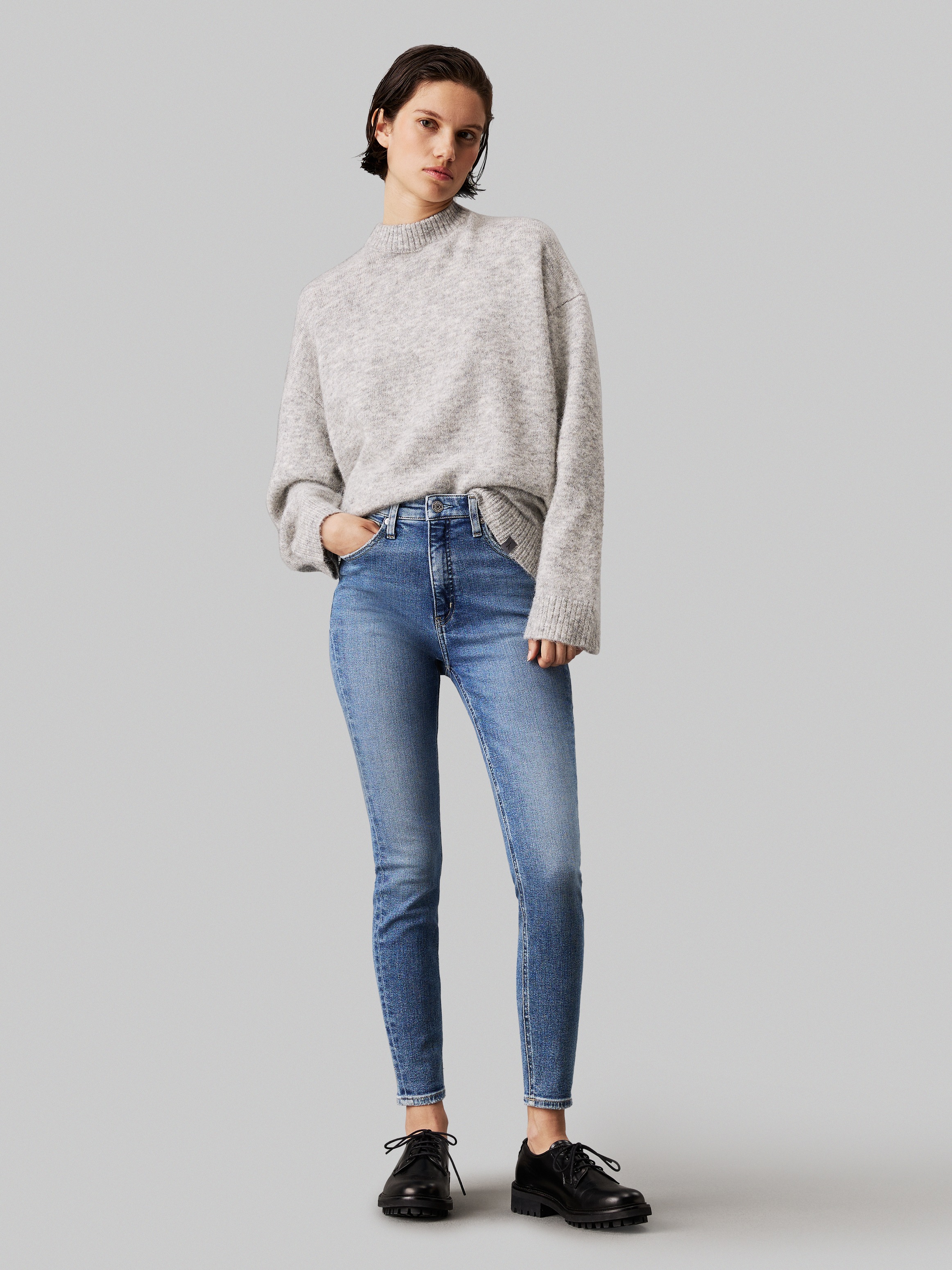 Calvin Klein Jeans Skinny-fit-Jeans »HIGH RISE SUPER SKINNY ANKLE«, im 5-Pocket-Style