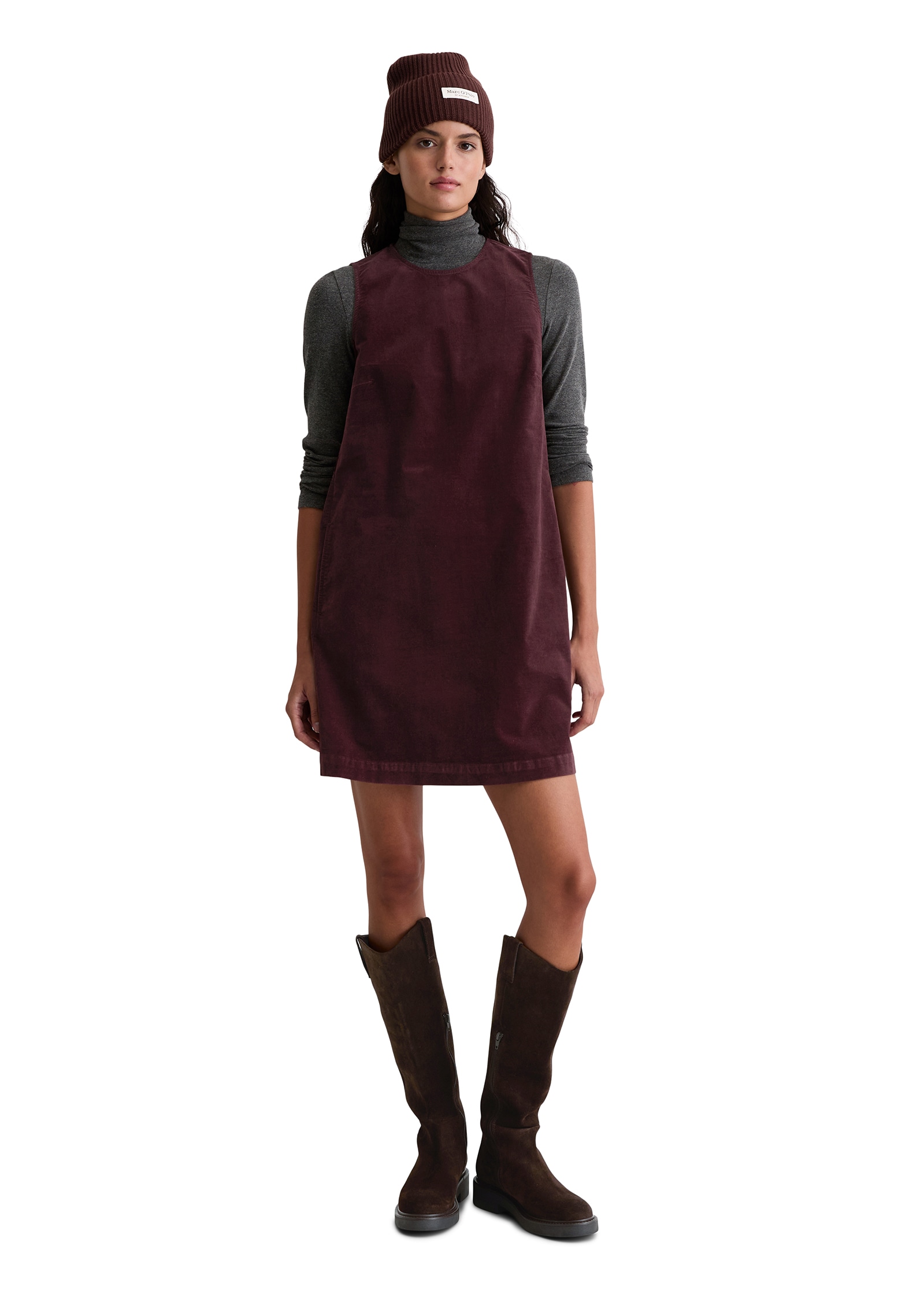 Marc O'Polo Samtkleid Nahttaschen