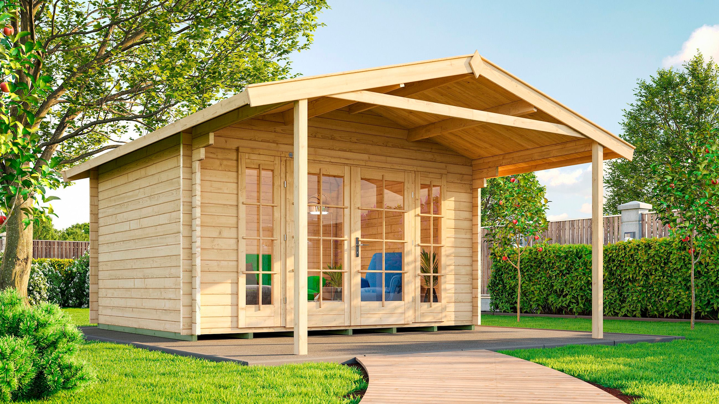 weka Gartenhaus »Weekendhaus 137 A Gr.1, 45 mm, V200«