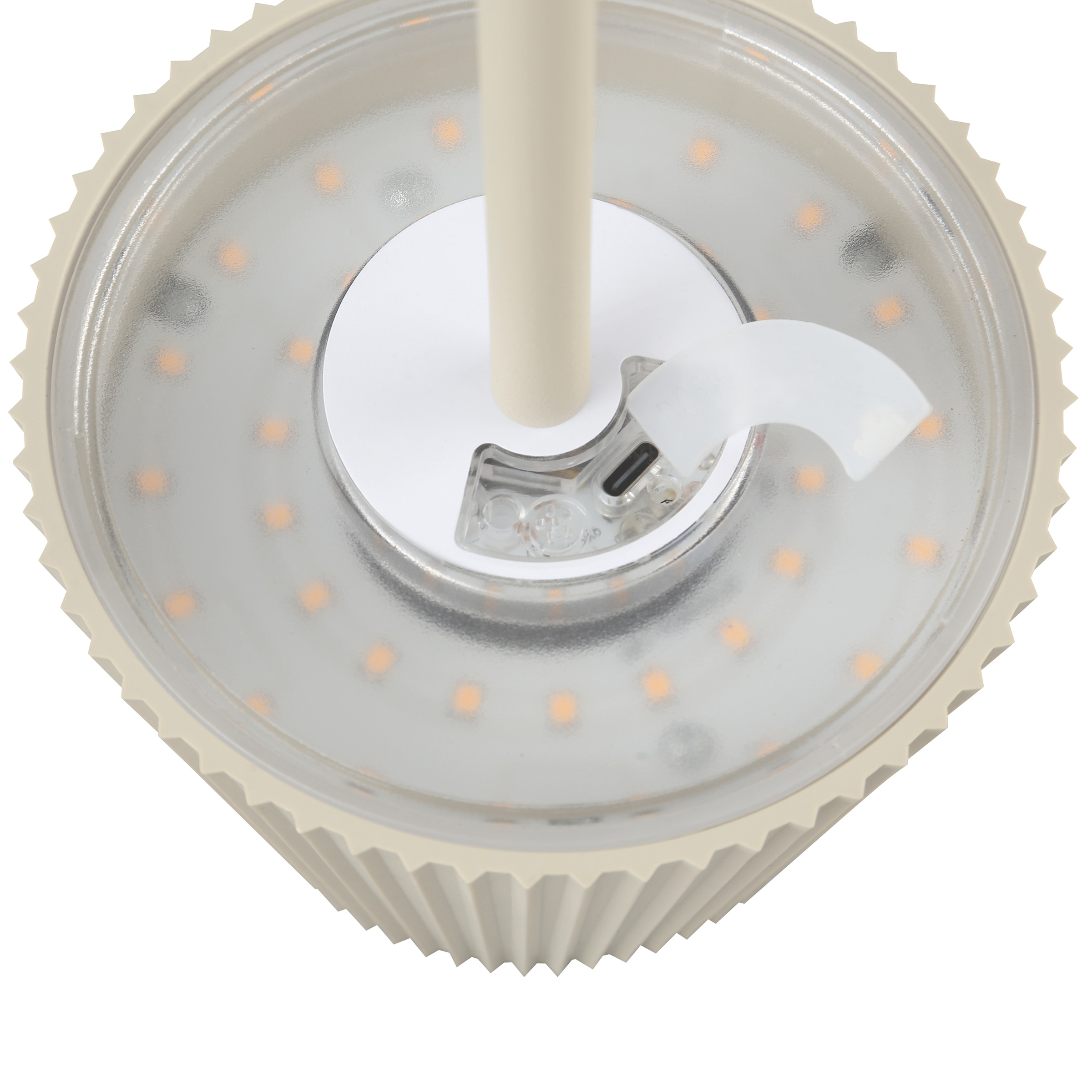 my home LED Außen-Stehlampe »MACOBO«, 1 flammig, Leuchtmittel LED-Modul | LED fest integriert, LED Akku-Leuchte, 125 cm, 340 lm, 3000K, Touchdimmer, Edelstahl, beige