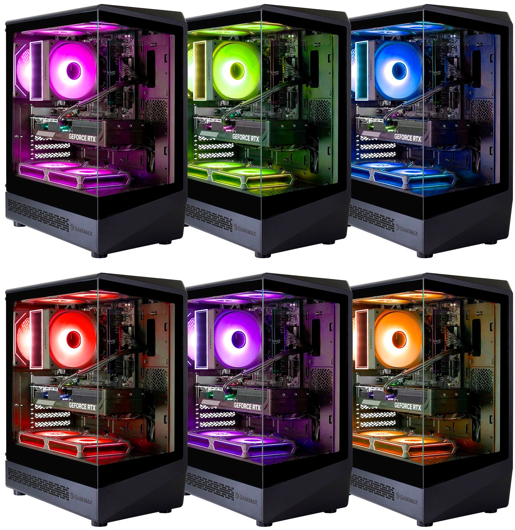 GAMEMAX Gaming-PC-Komplettsystem »MegaDeal VISTA COC AB 2868 AMD Ryzen 7 5700X 16GB 1TB SSD RTX 5060« 32 ″ AMD Ryzen 7 GeForce RTX 5060 16 GB RAM 1.000 GB SSD Windows 11 + MSI MAG 32C6X Curved Monitor 80cm (32")