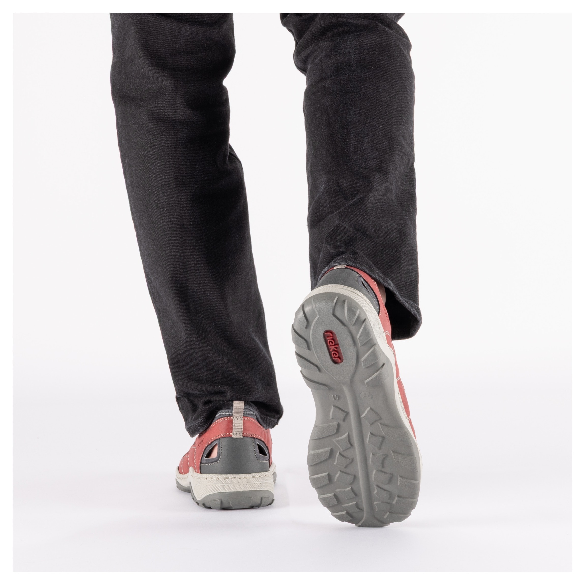 Rieker Slipper  Trekking Schuh, Sandale, Sommerschuh mit praktischem Gummizug