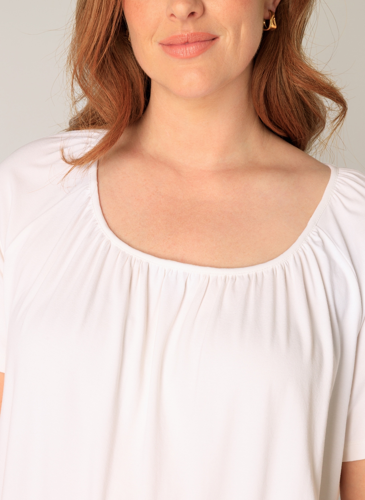 Base Level Curvy Ballonshirt »Yoni«, Elastischer Saum