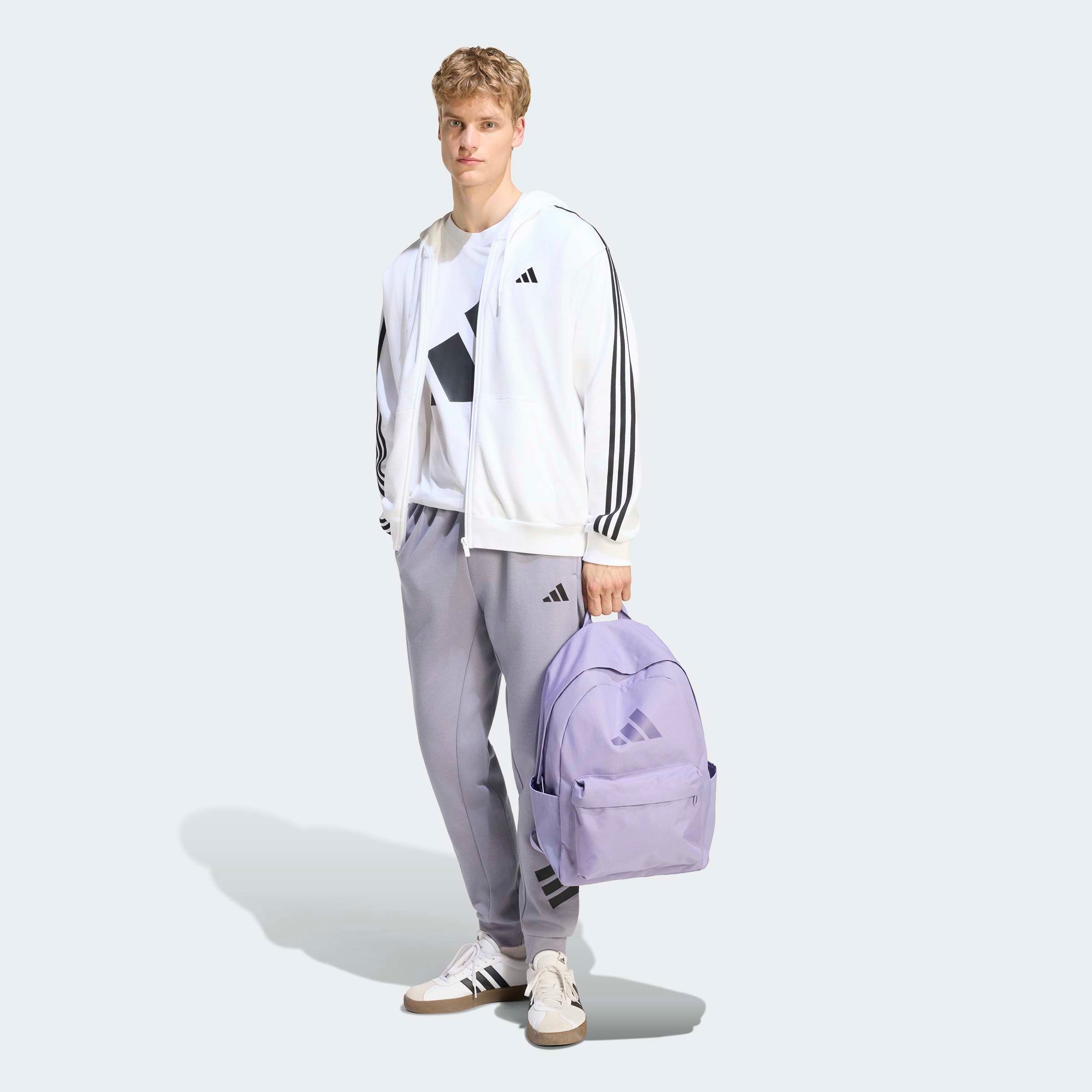 adidas Sportswear Kapuzensweatjacke »ESSENTIALS 3-STREIFEN FRENCH TERRY«