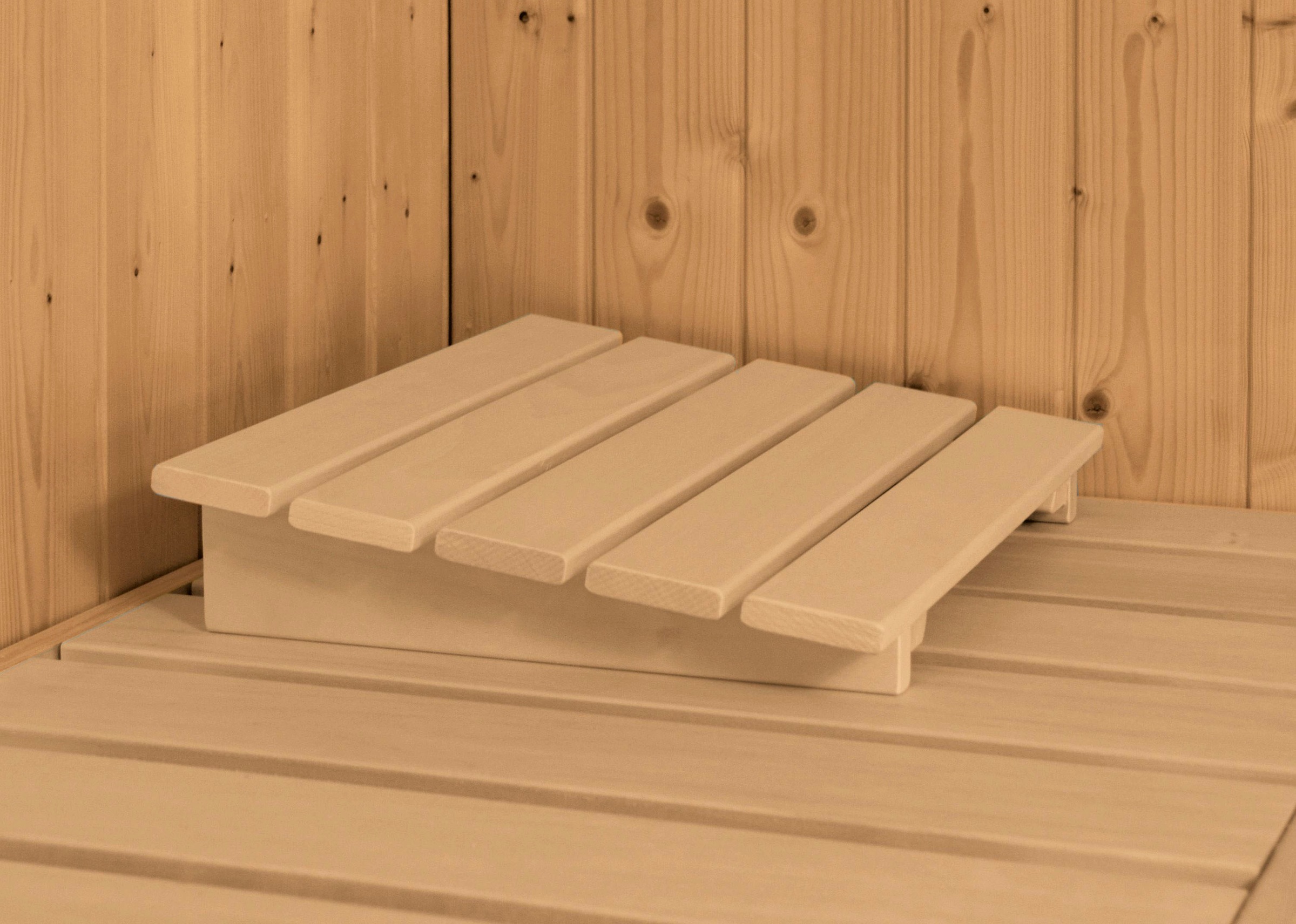Karibu Sauna »Larin« Set,  Ofen 9 KW externe Strg easy