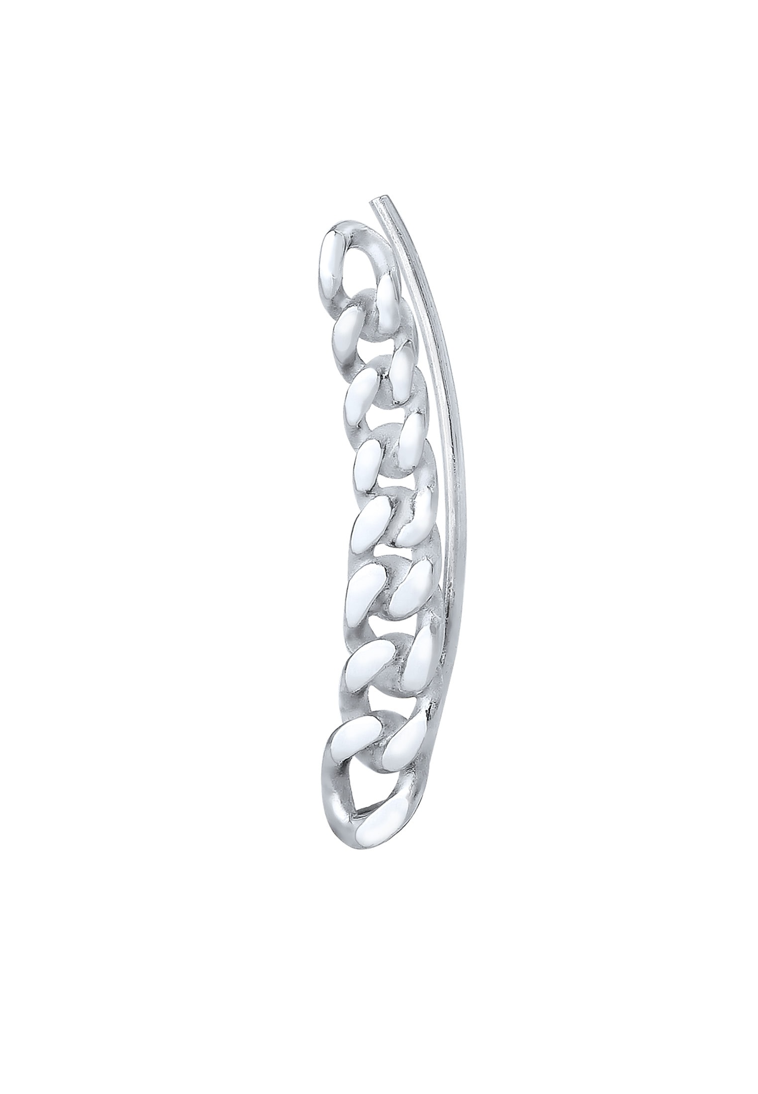 Elli Ohrklemme »Ohrringe Single Earclimber Panzerkette 925 Sterling Silver«