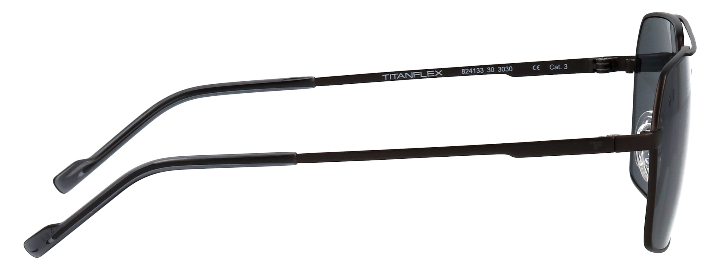 TITANflex Sonnenbrille »Modell 824133« Form Pilot, Logoschriftzug auf Bügel, Titanflexfassung