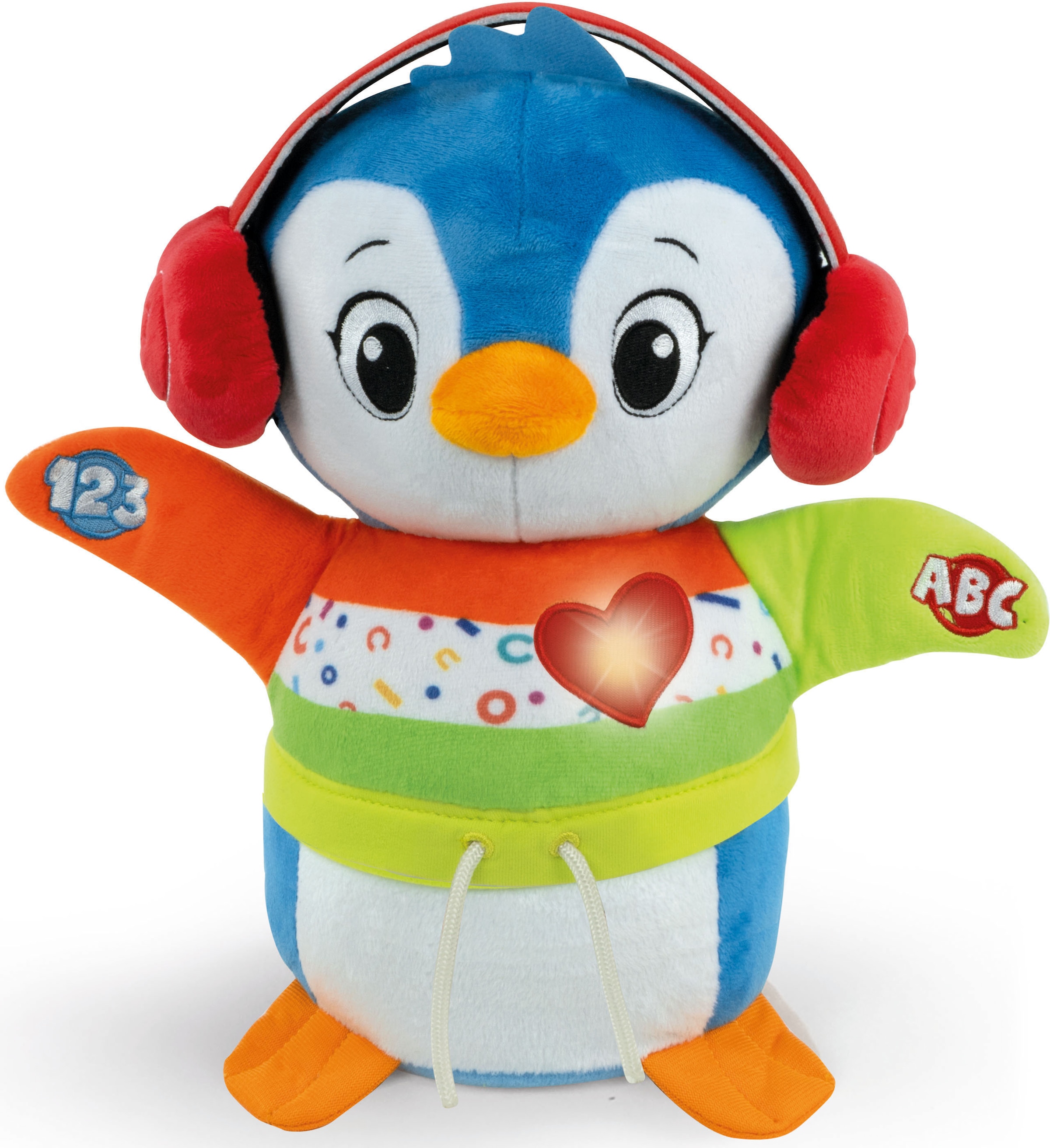 Kuscheltier »Baby Clementoni, Tanz-mit-mir Pinguin«, mit Licht- und Soundeffekten