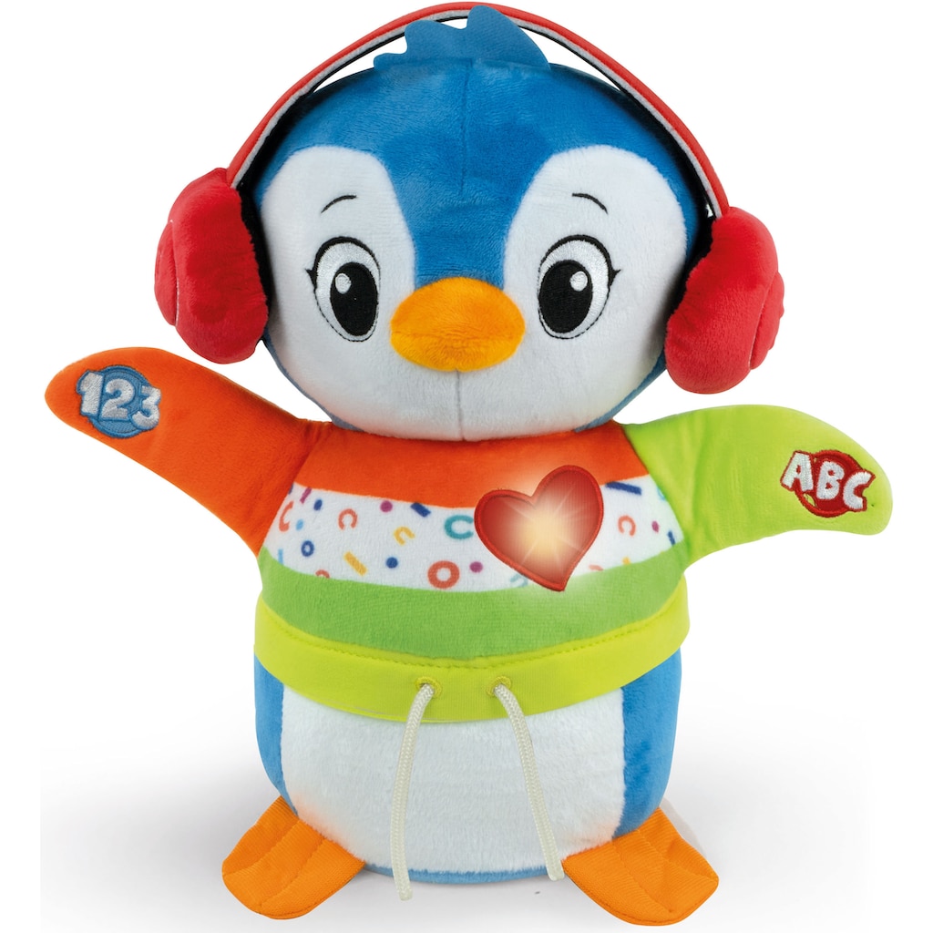 Clementoni® Kuscheltier »Baby Clementoni, Tanz-mit-mir Pinguin«, mit Licht- und Soundeffekten
