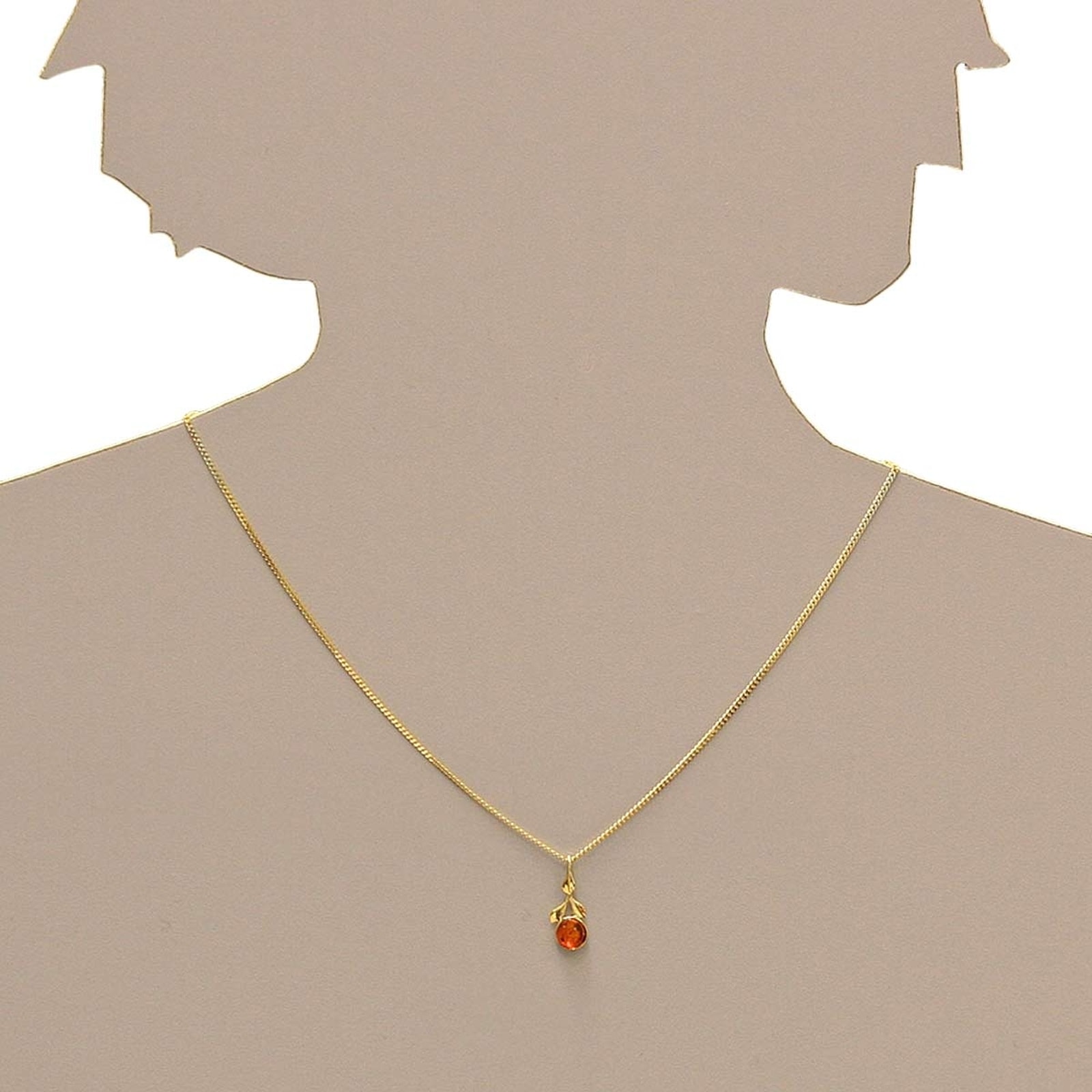 OSTSEE-SCHMUCK Kettenanhänger »- Blüte - Gold 333/000 - Bernstein«