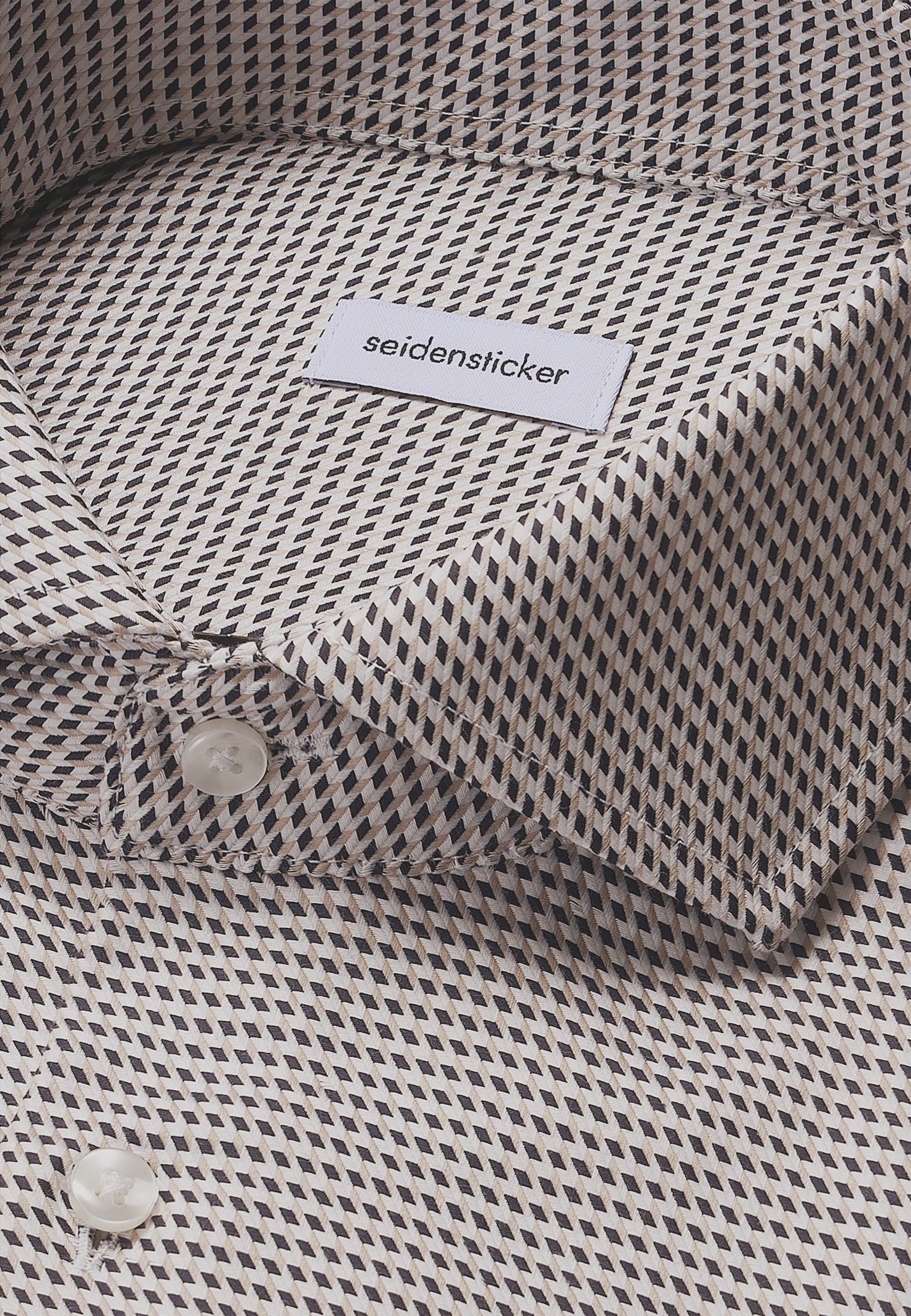 seidensticker Businesshemd »Schwarze Rose« Regular 1/1 Kentkragen Pepita