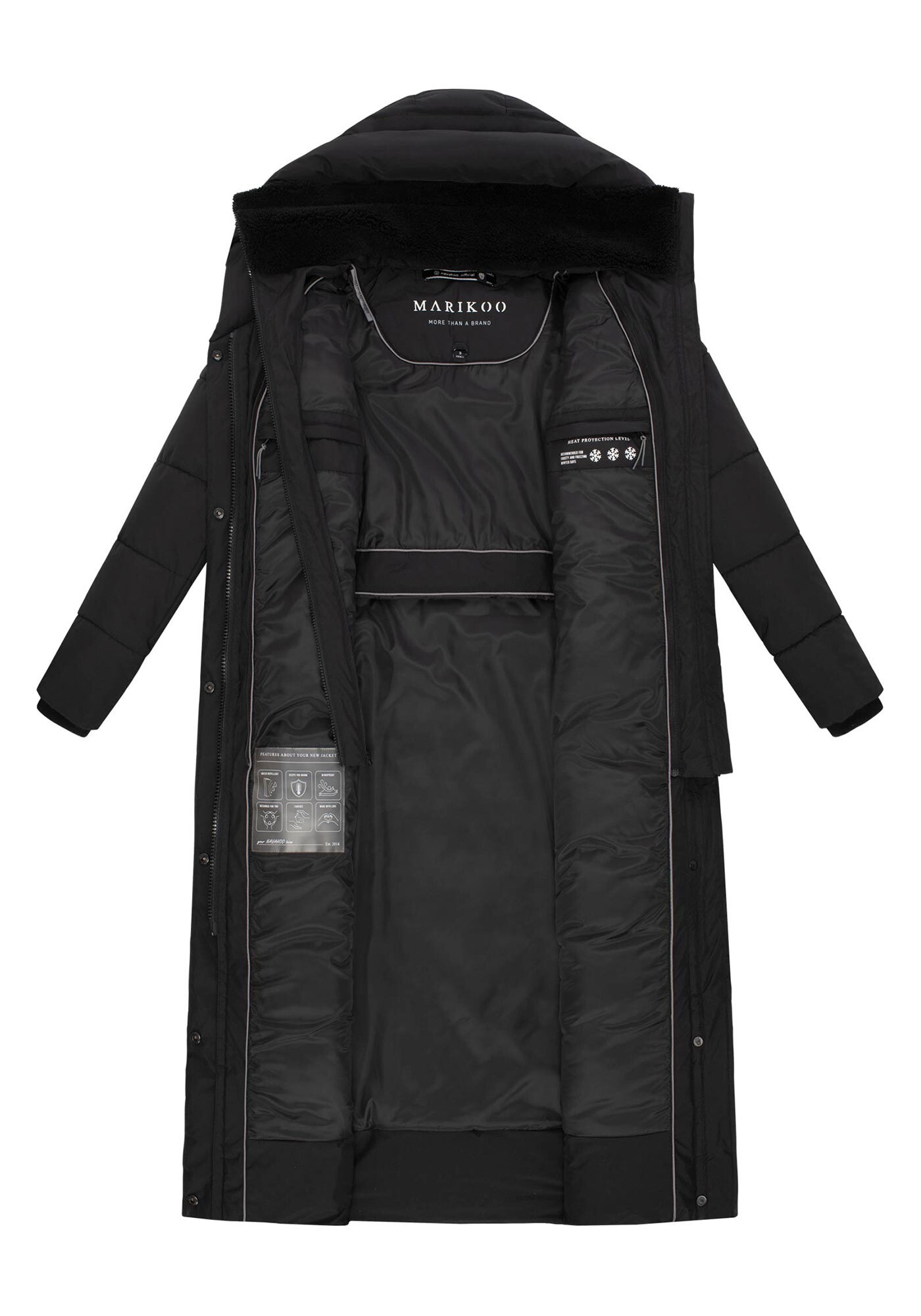 Marikoo Winterjacke »Marikoo Pakoraa 16 Steppmantel N088«