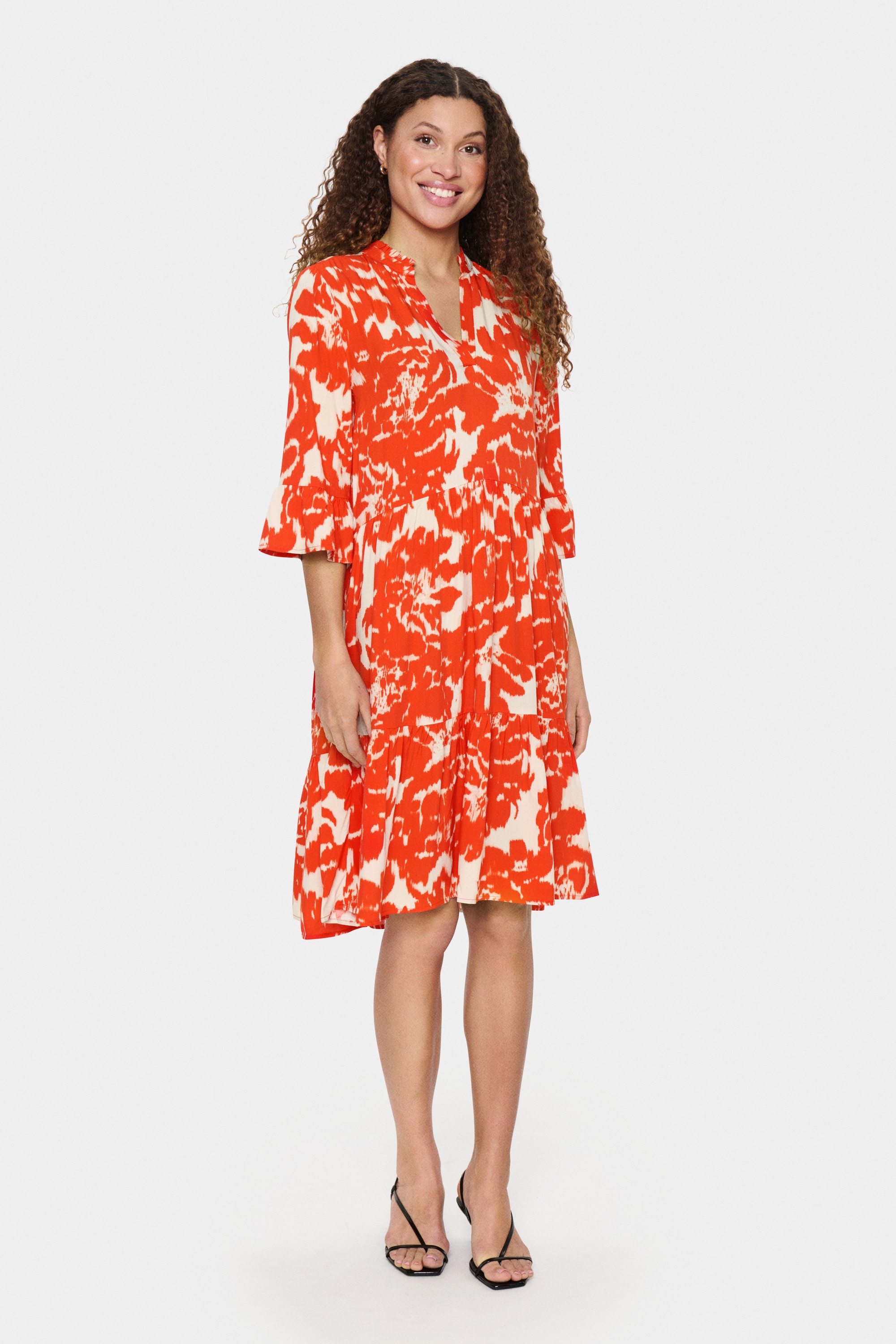 Saint Tropez Midikleid »Damen Kleid EdaSZ«