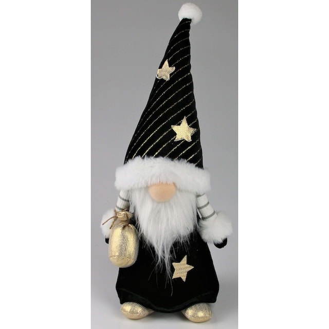 AM Design Weihnachtsfigur »Weihnachtsdeko«, mit schwarzer Mütze und goldenen  Sternen kaufen bei OTTO