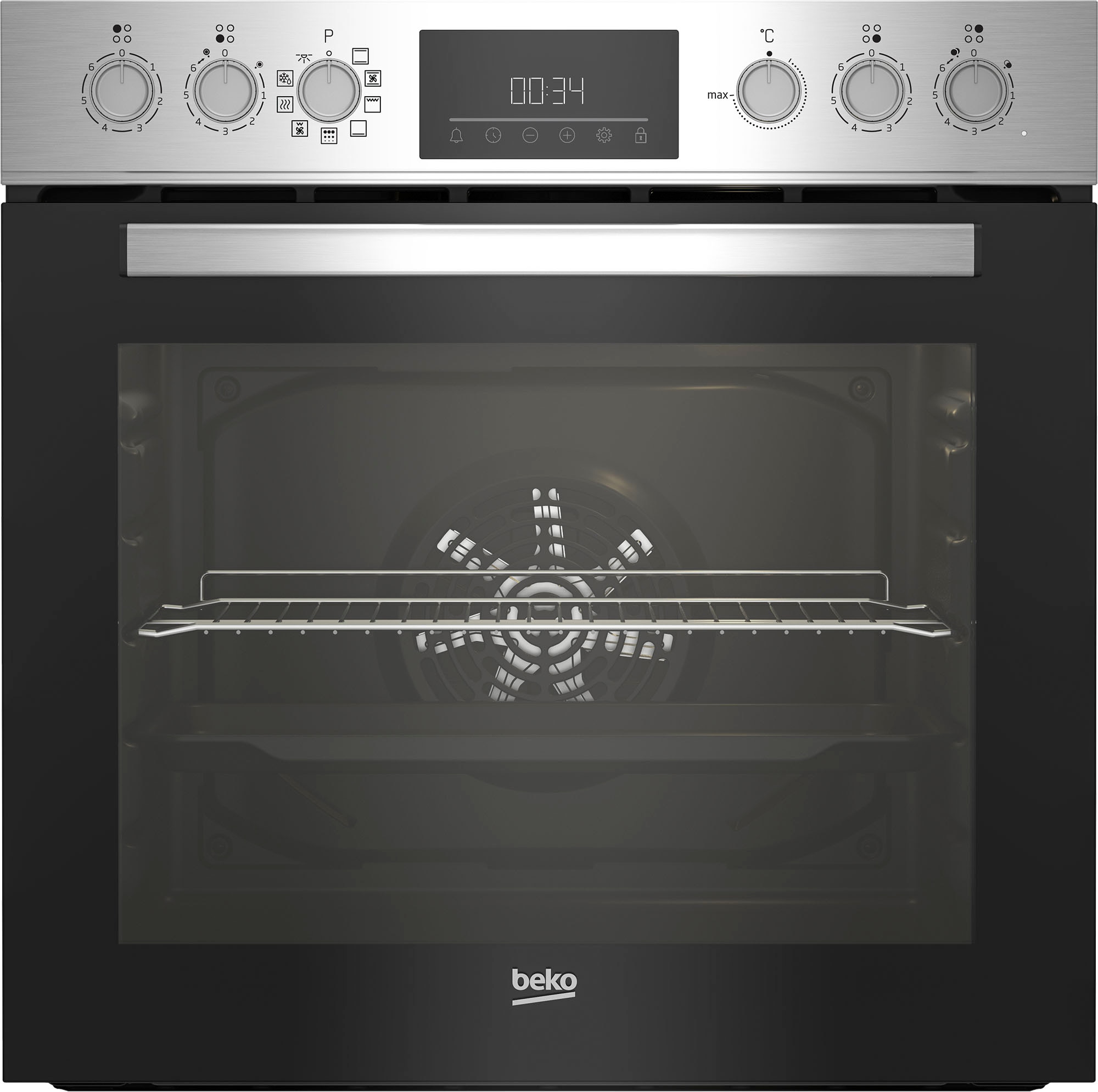 BEKO Elektro-Herd-Set »BBUE1132T0XMP 7727188444«, Pyrolyse-Selbstreinigung