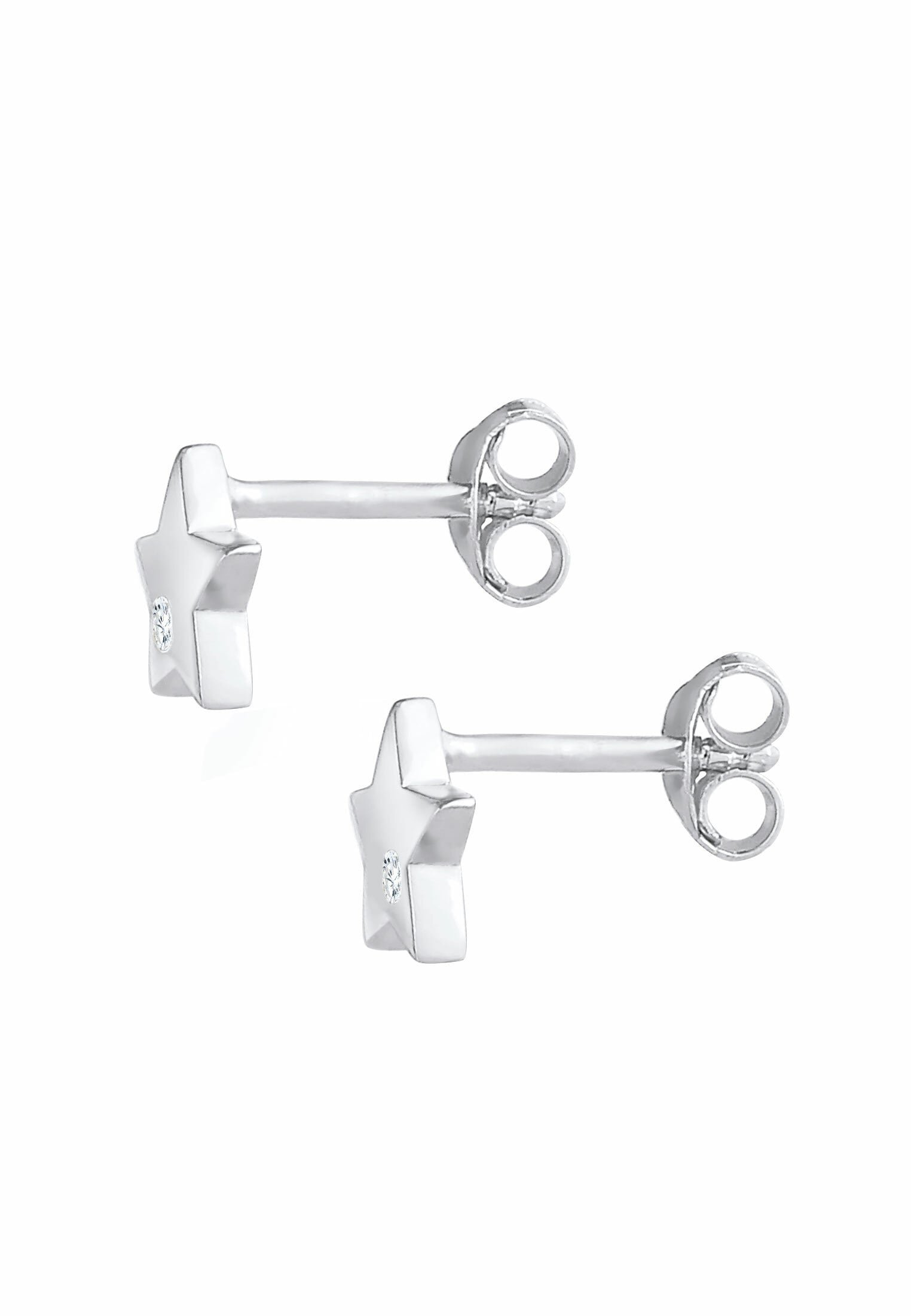 Elli Paar Ohrstecker »Ohrringe Kinder Sterne Zirkonia Astro 925 Silber«