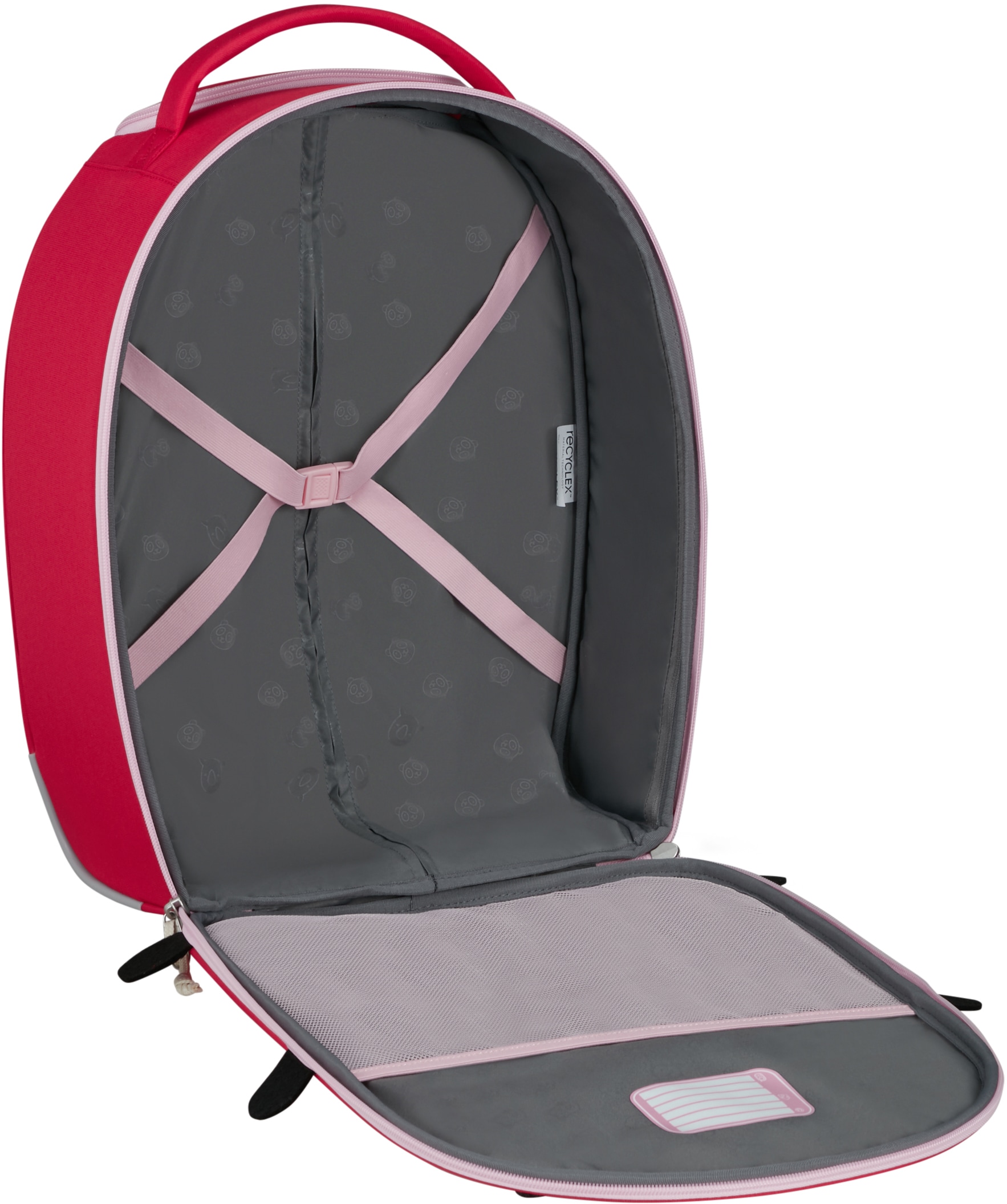 Samsonite Kinderkoffer »Happy Sammies ECO, Ladybug Lally«, 2 Rollen, Kinderreisekoffer Kindertrolley Handgepäck Weichschalenkoffer