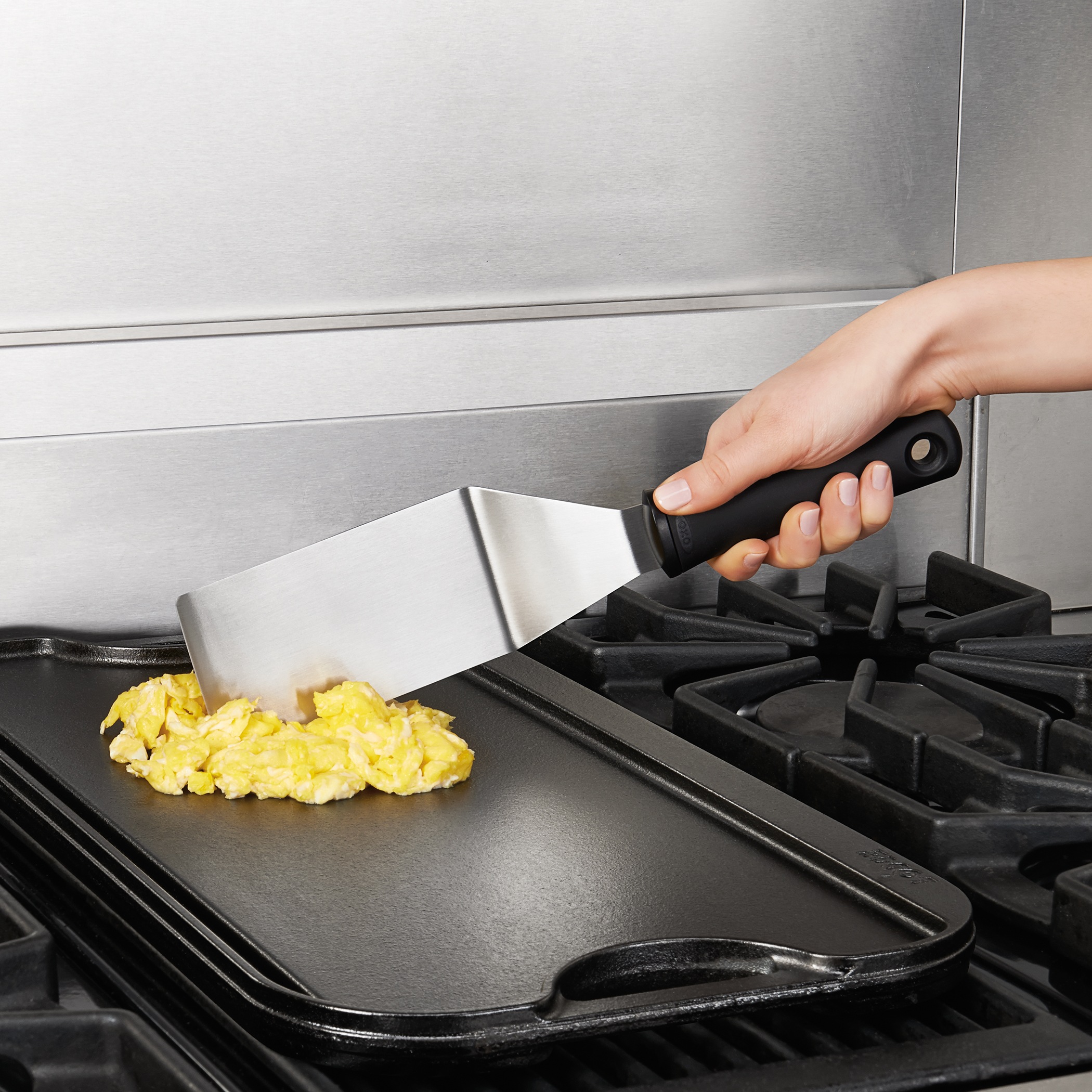 OXO Good Grips Pfannenwender »Profi«, perfekt zum Wenden, Zubereiten, Sautieren, Schaben, Edelstahl