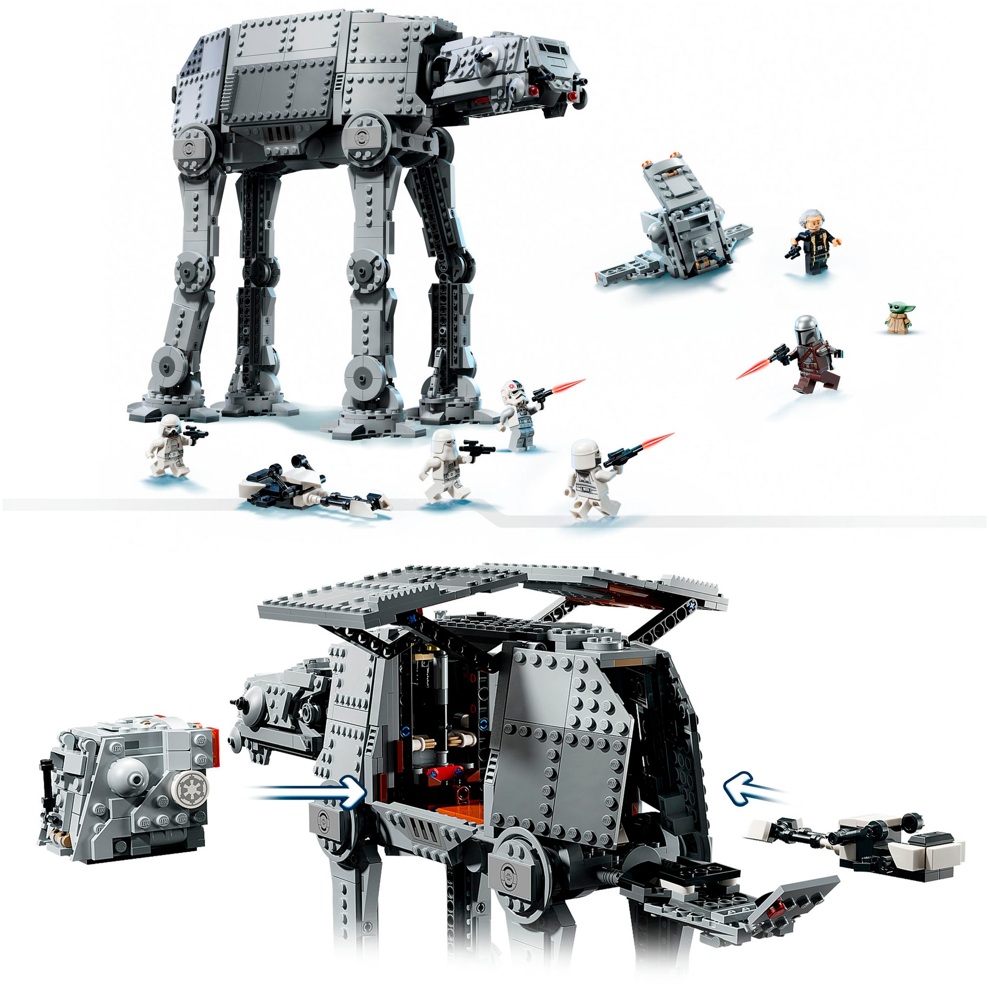 LEGO® Konstruktionsspielsteine »AT-AT des Restimperiums mit INT-4 (75454), LEGO Star Wars™« Made in Europe