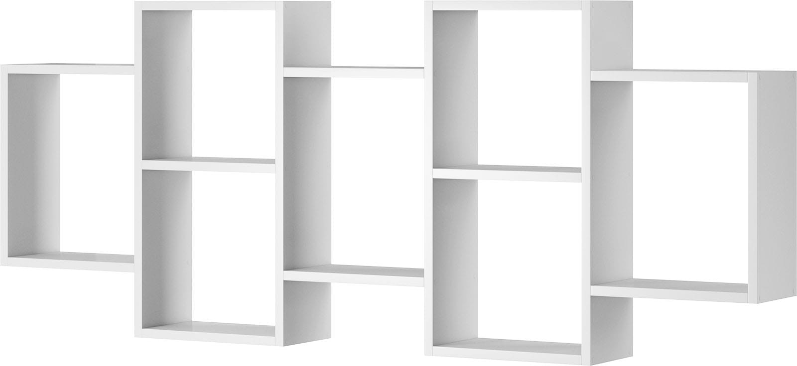 INOSIGN Wandboard »Wandregal Trio 001«, (1 St.), Stell- oder Hängeregal, 10 offene Fächer, flexibel montierbar
