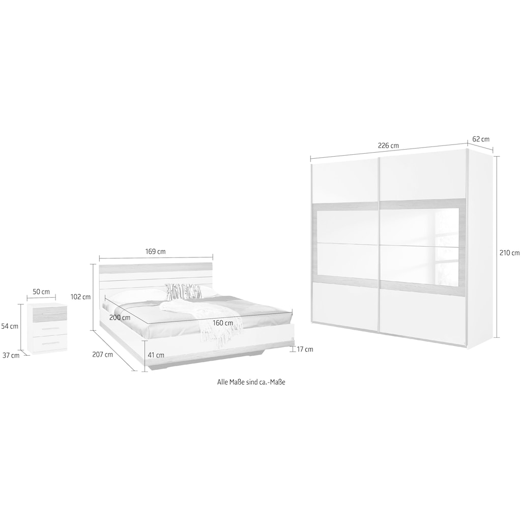 rauch Schlafzimmer-Set »Tarragona«, (Set, 4 St.)