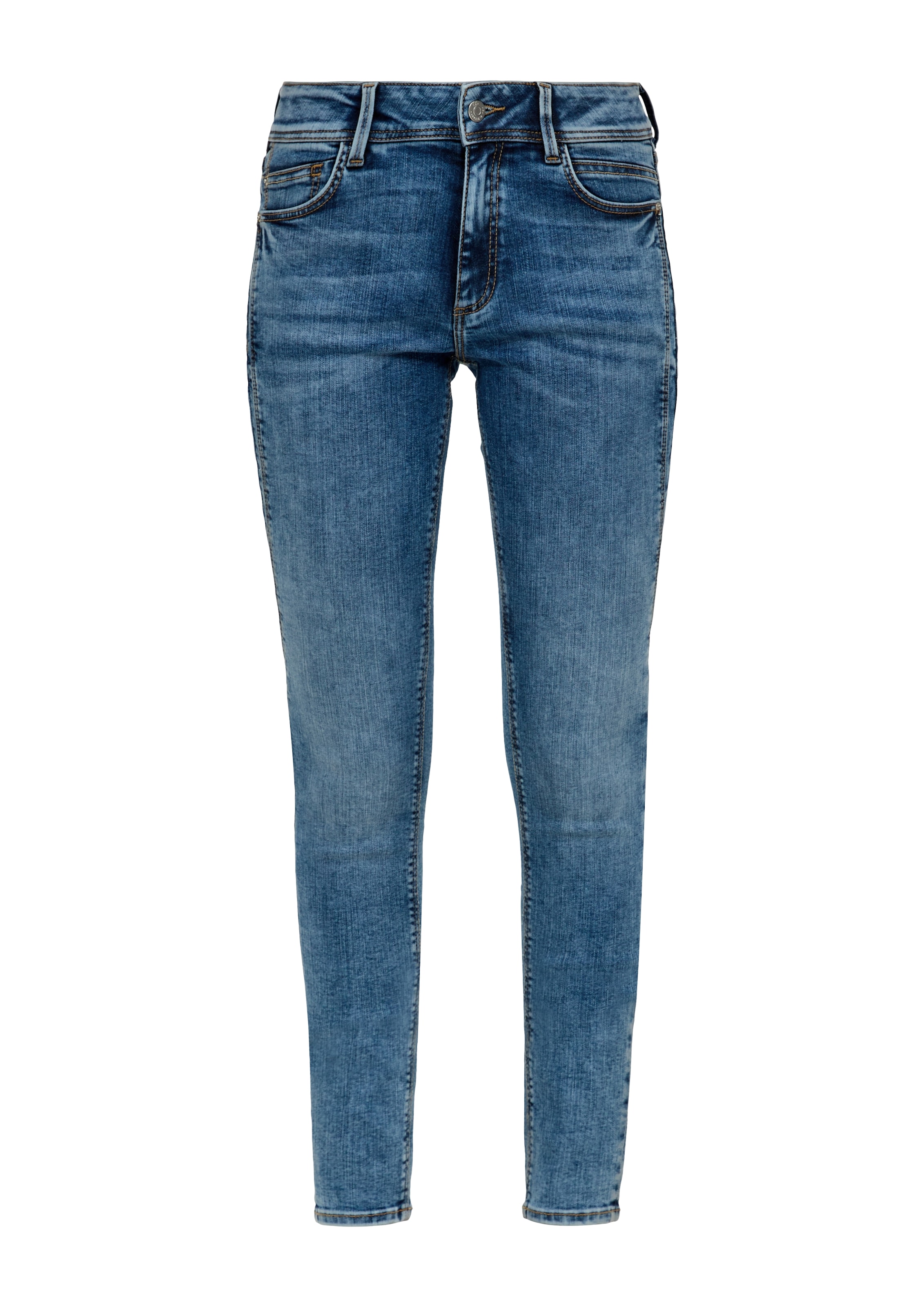 QS 5-Pocket-Jeans, in Washed-Optik