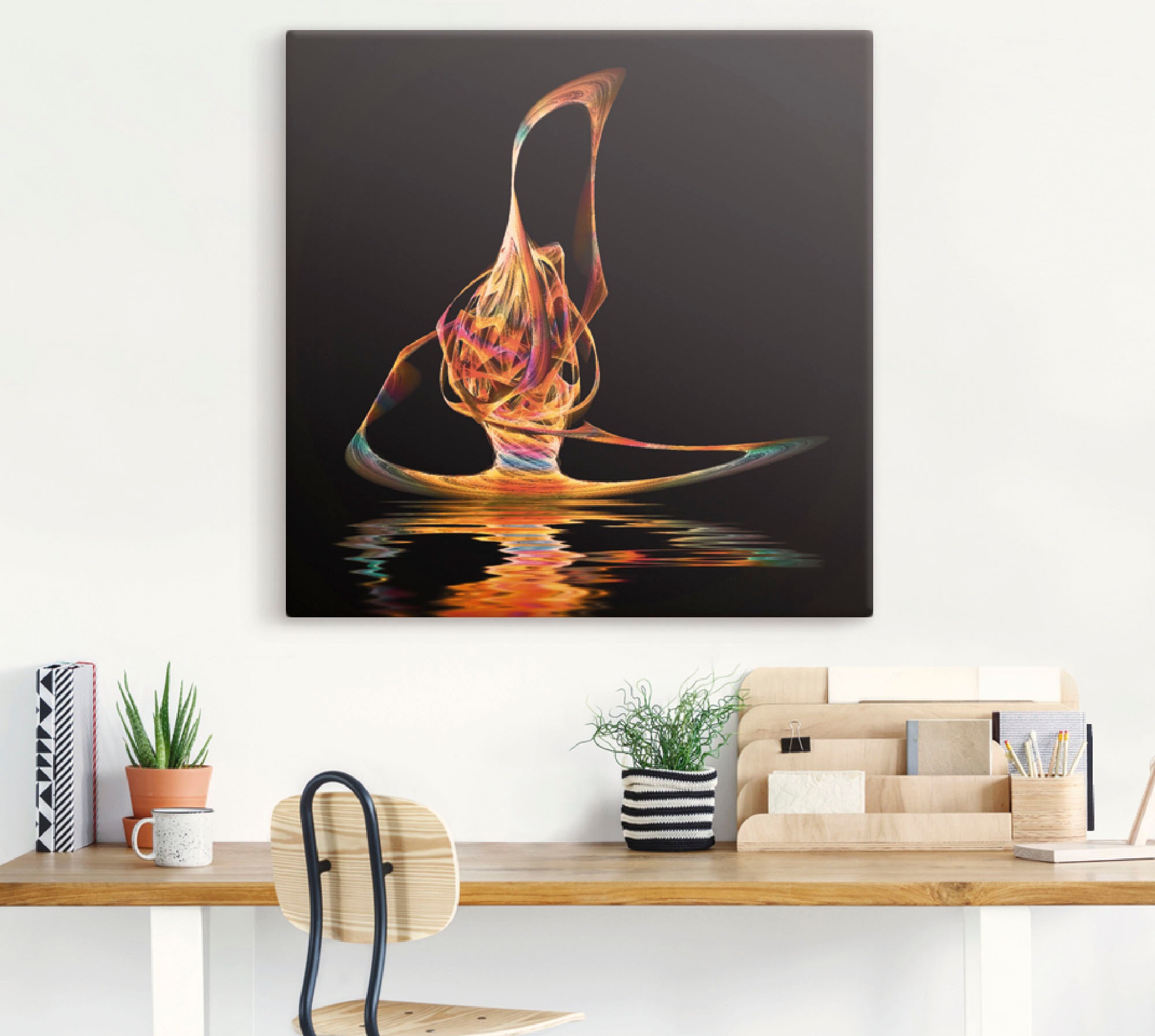 Artland Leinwandbild »Filigraner Surfer« Gegenstandslos 1 Stk. tlg. auf Holzrahmen gespannt