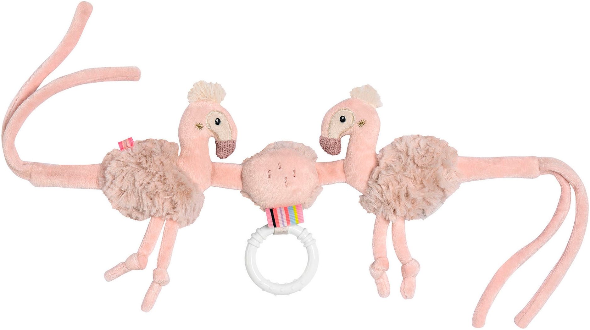 Fehn Kinderwagenkette "Lazy, Crazy & Pink, Kinderwagenkette Flamingo"