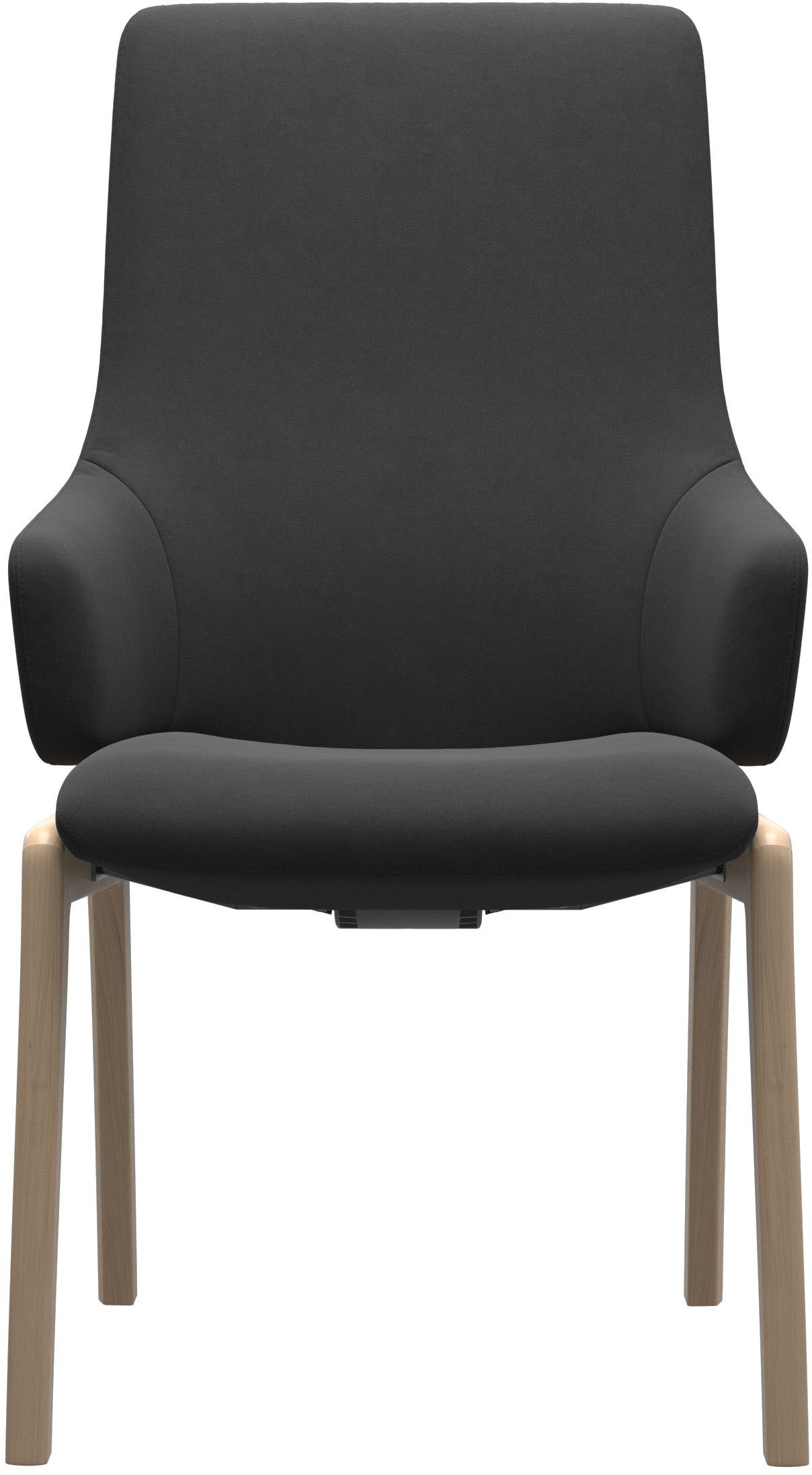 Stressless® Polsterstuhl »Laurel« () High Back mit Armlehne, Größe L, mit abgerundeten Beinen in Schwarz